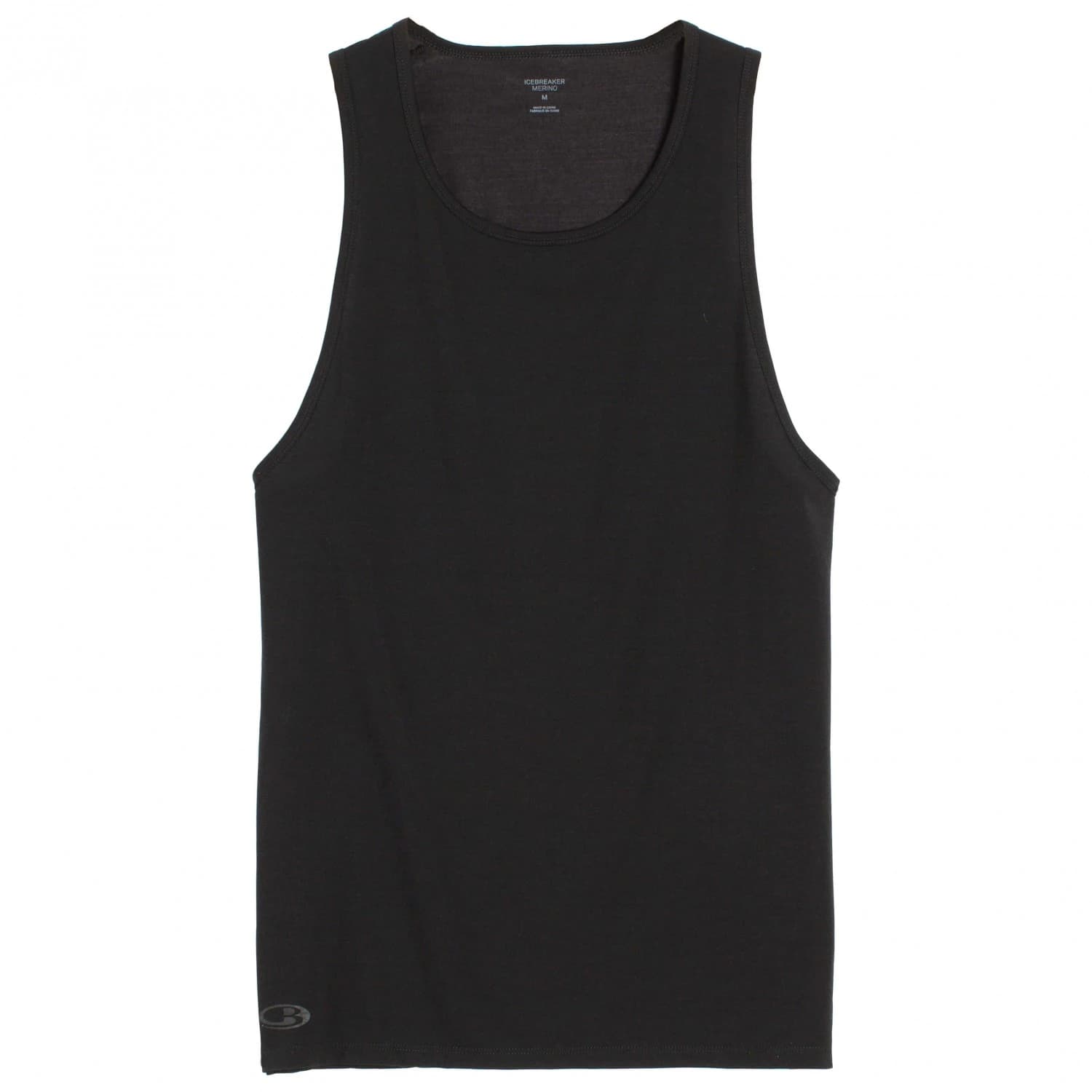 Мъжко мериносово термобельо Icebreaker Anatomica Tank Merino base layer - Black / Monsoon