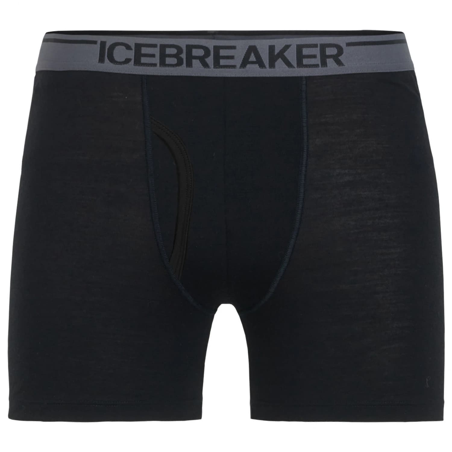 Мъжко мериносово термобельо Icebreaker Anatomica Boxers with Fly Merino base layer - Black