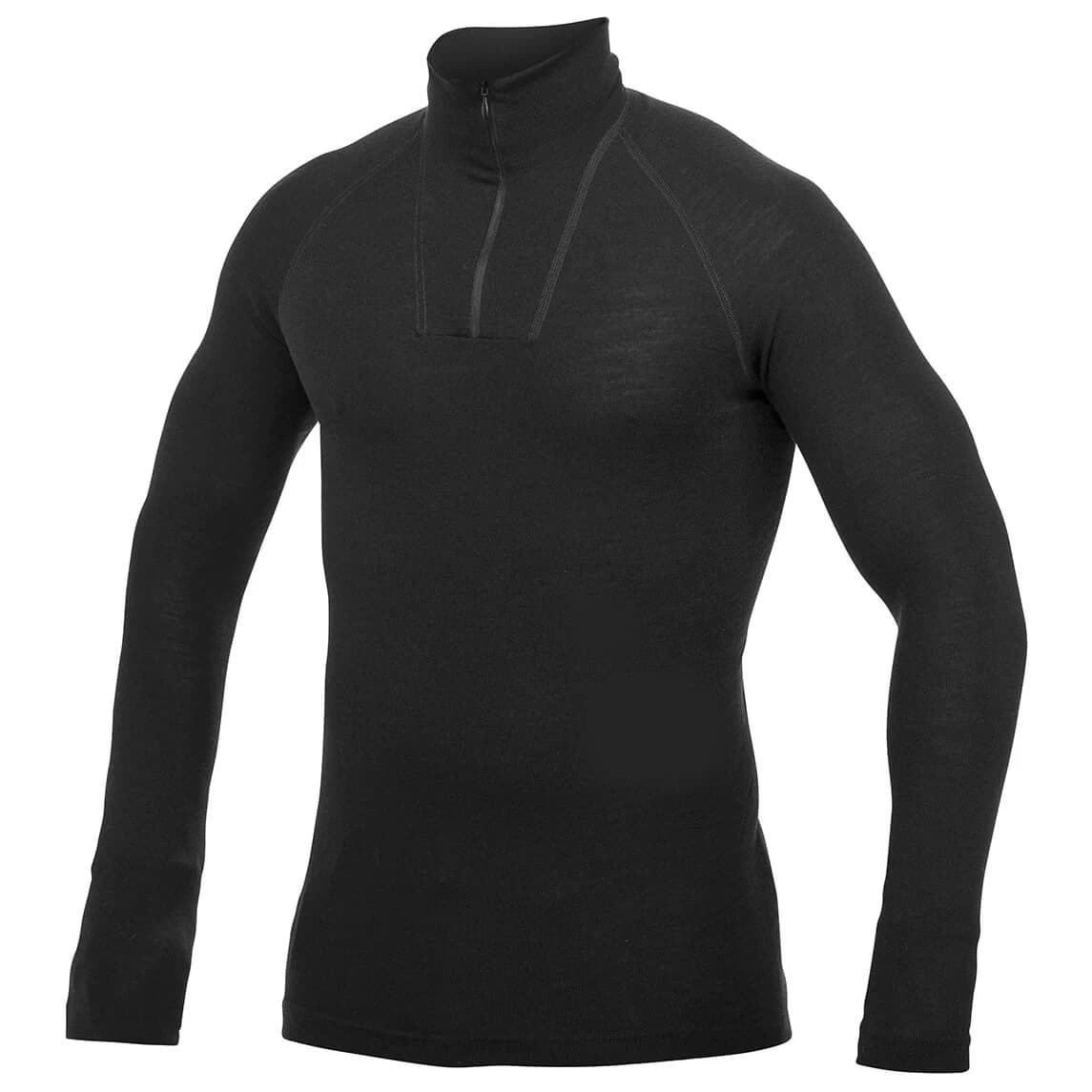 Мериносово термобельо Woolpower Zip Turtleneck Merino base layer - Black