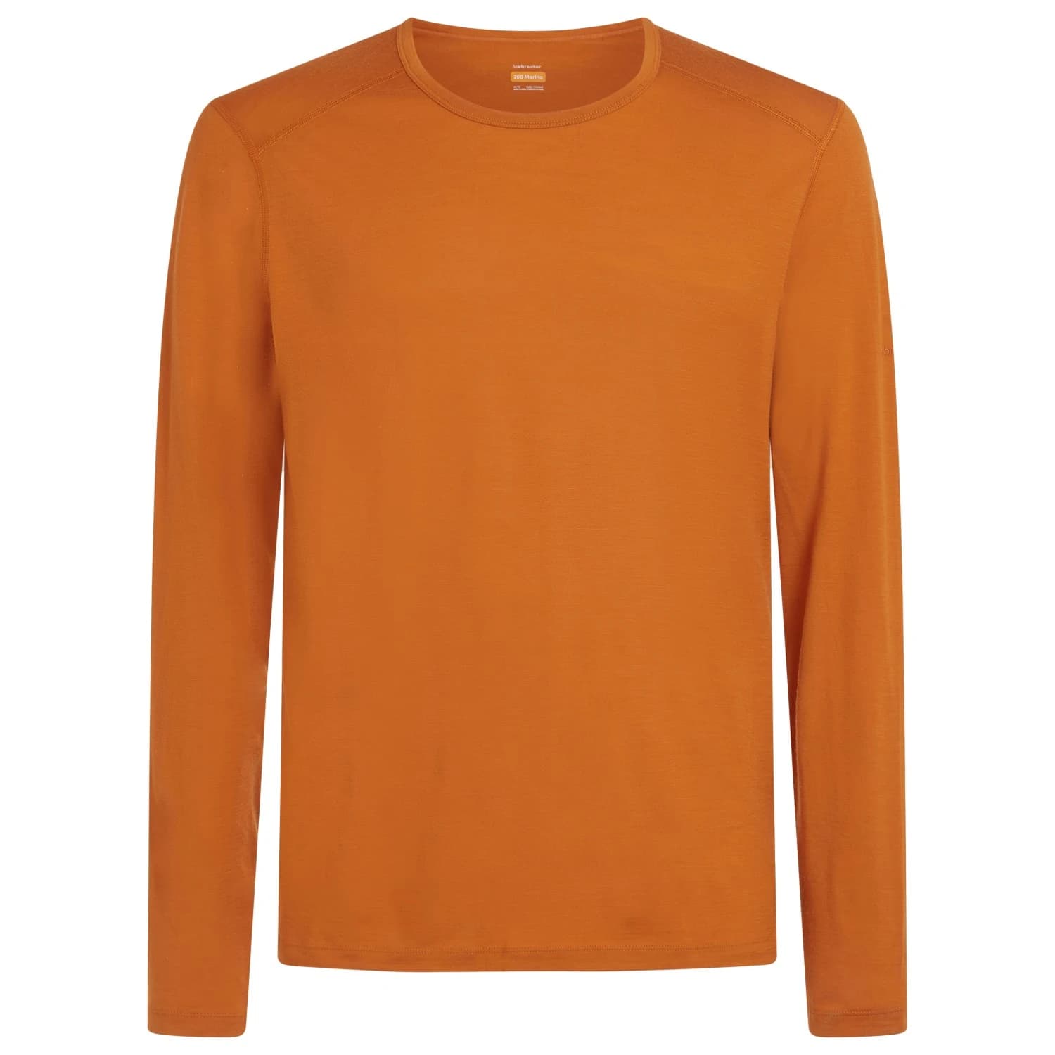 Мъжко мериносово термобельо Icebreaker 200 Oasis L/S Crewe Merino base layer - Spice II
