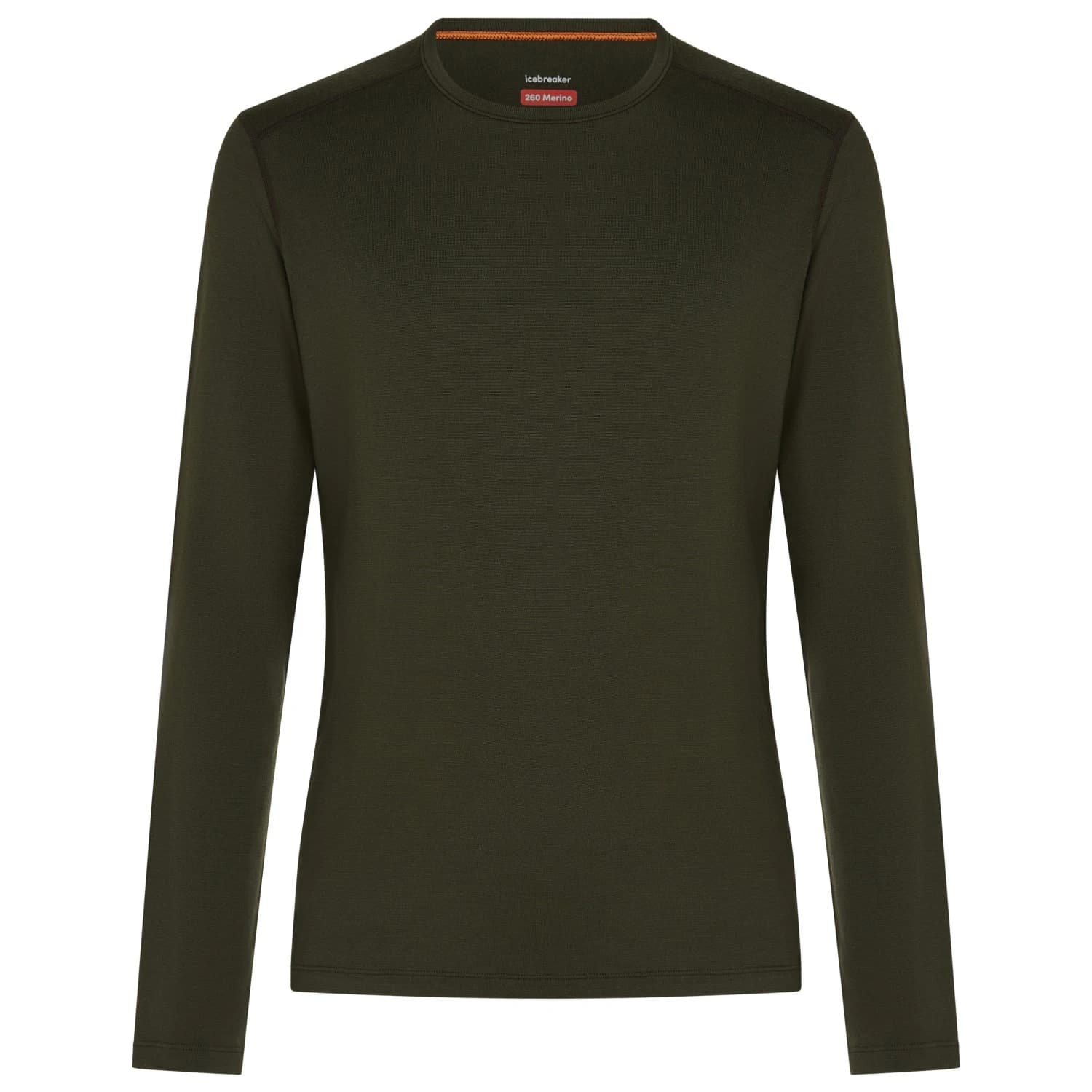 Мъжко мериносово термобельо Icebreaker 260 Tech L/S Crewe Merino base layer - Dark Loden