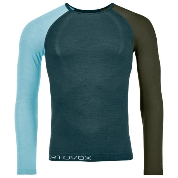 Мериносово термобельо Ortovox 120 Comp Light Long Sleeve Merino base layer - Dark Arctic Grey