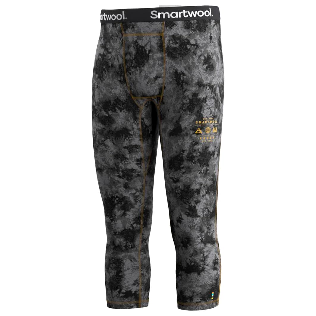 Мериносово термобельо Smartwool Merino 250 Baselayer 3/4 Bottom Boxed Merino base layer - Black Tie Dye / Honey Gold