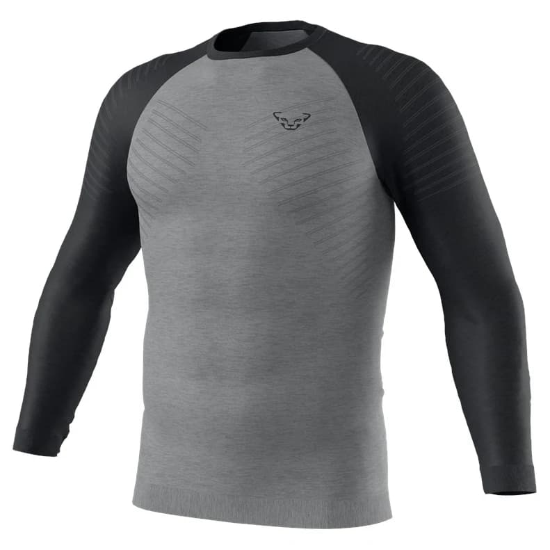 Мъжко мериносово термобельо Dynafit Tour Light Merino L/S Tee Merino base layer - Black Out