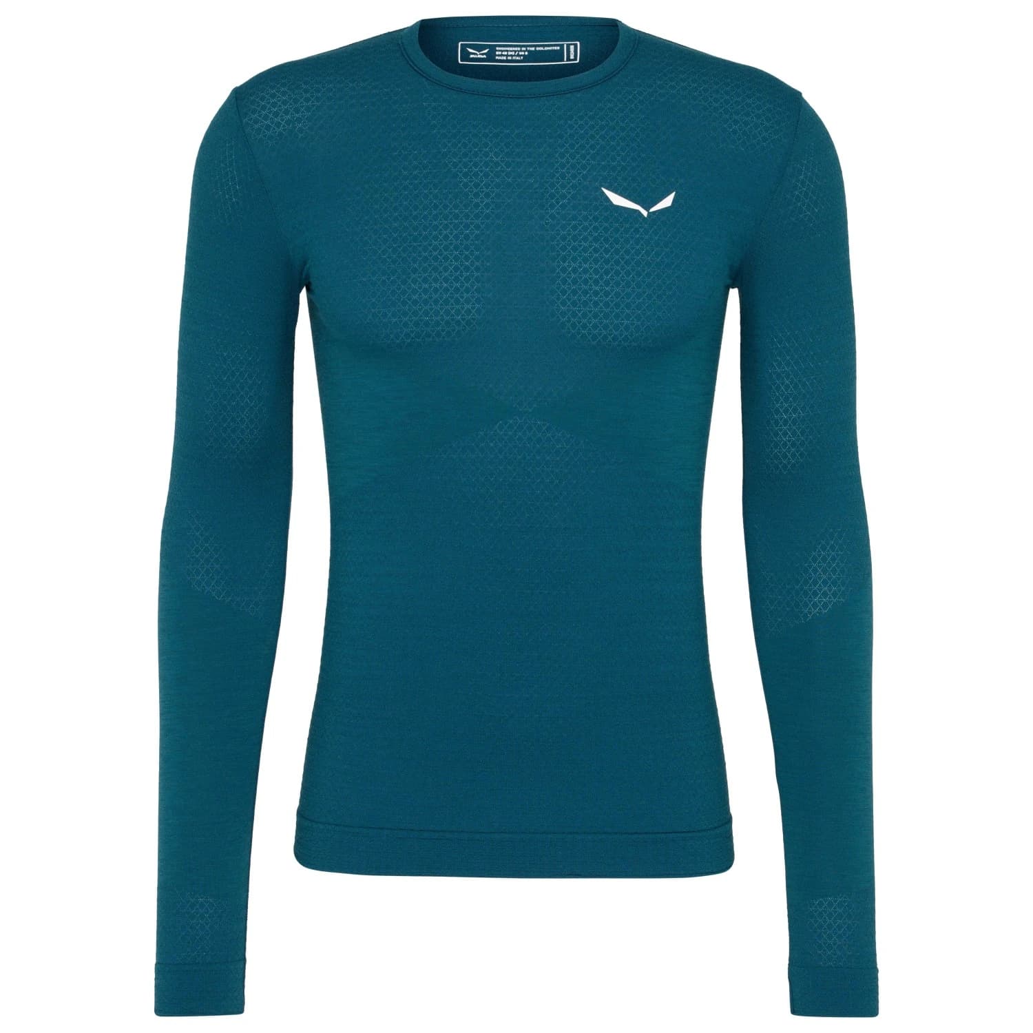 Мериносово термобельо Salewa Zebru Responsive L/S Tee Merino base layer - Pond Blue
