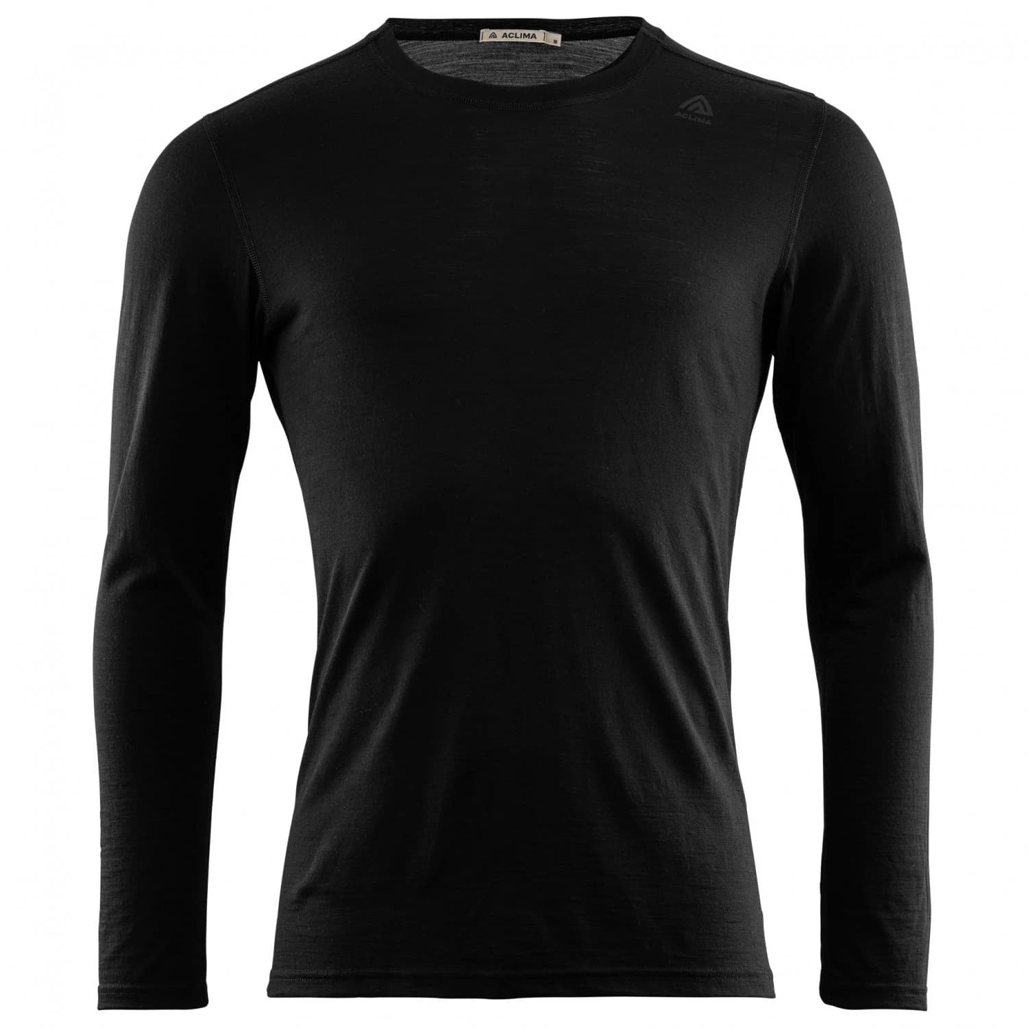 Мъжко мериносово термобельо Aclima Lightwool Undershirt Long Merino base layer - Jet Black