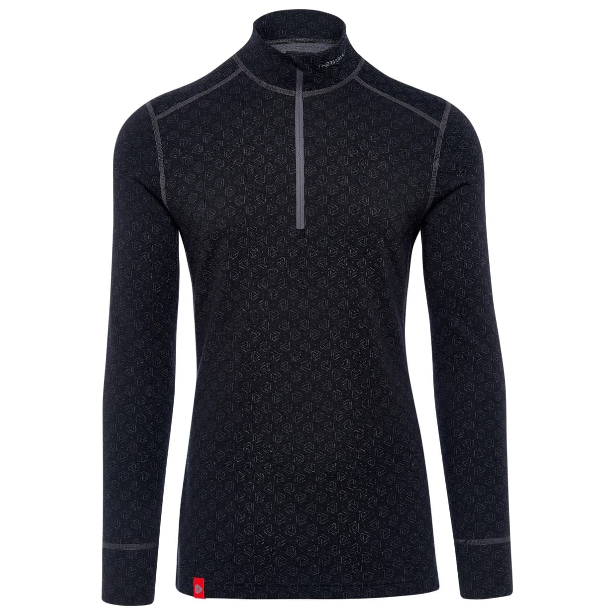 Мериносово термобельо Thermowave Merino Xtreme L/S Shirt 1/2 Zip Merino base layer - Black / Dark Grey Melange