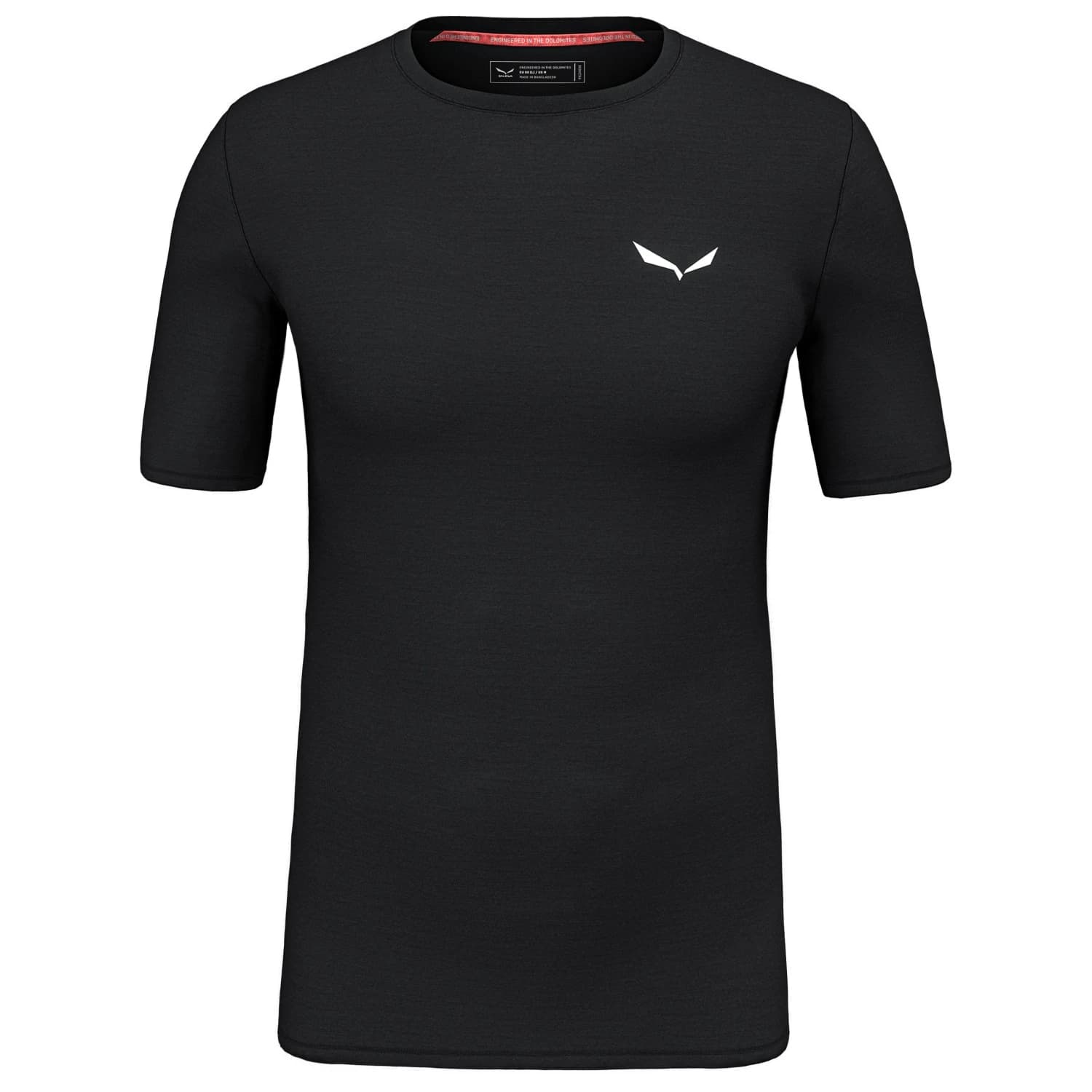 Мъжко мериносово термобельо Salewa Cristallo Warm AMR Tee Merino base layer - Black Out II