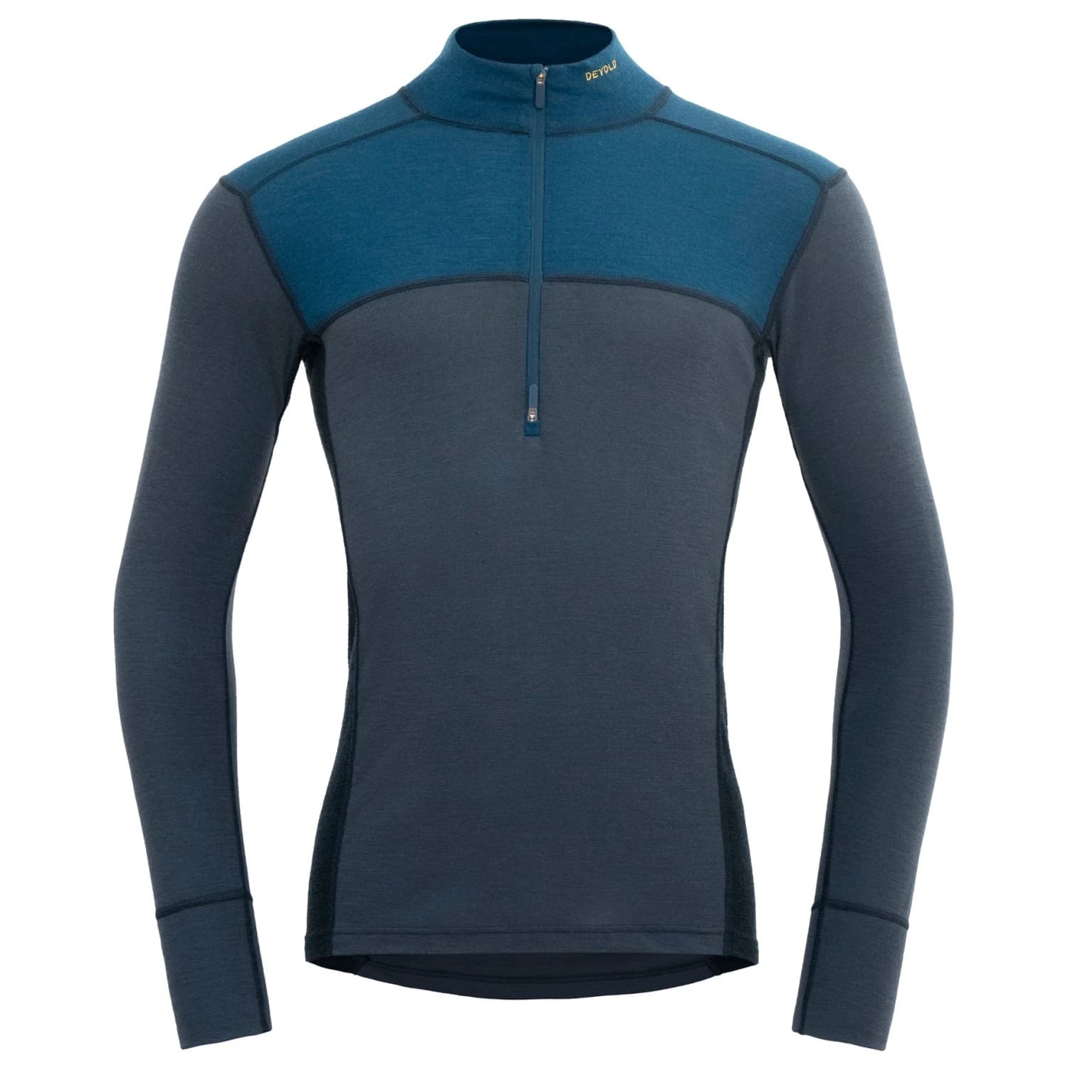 Мериносово термобельо Devold Lauparen Merino 190 Zip Neck Merino base layer - Flood / Night / Ink