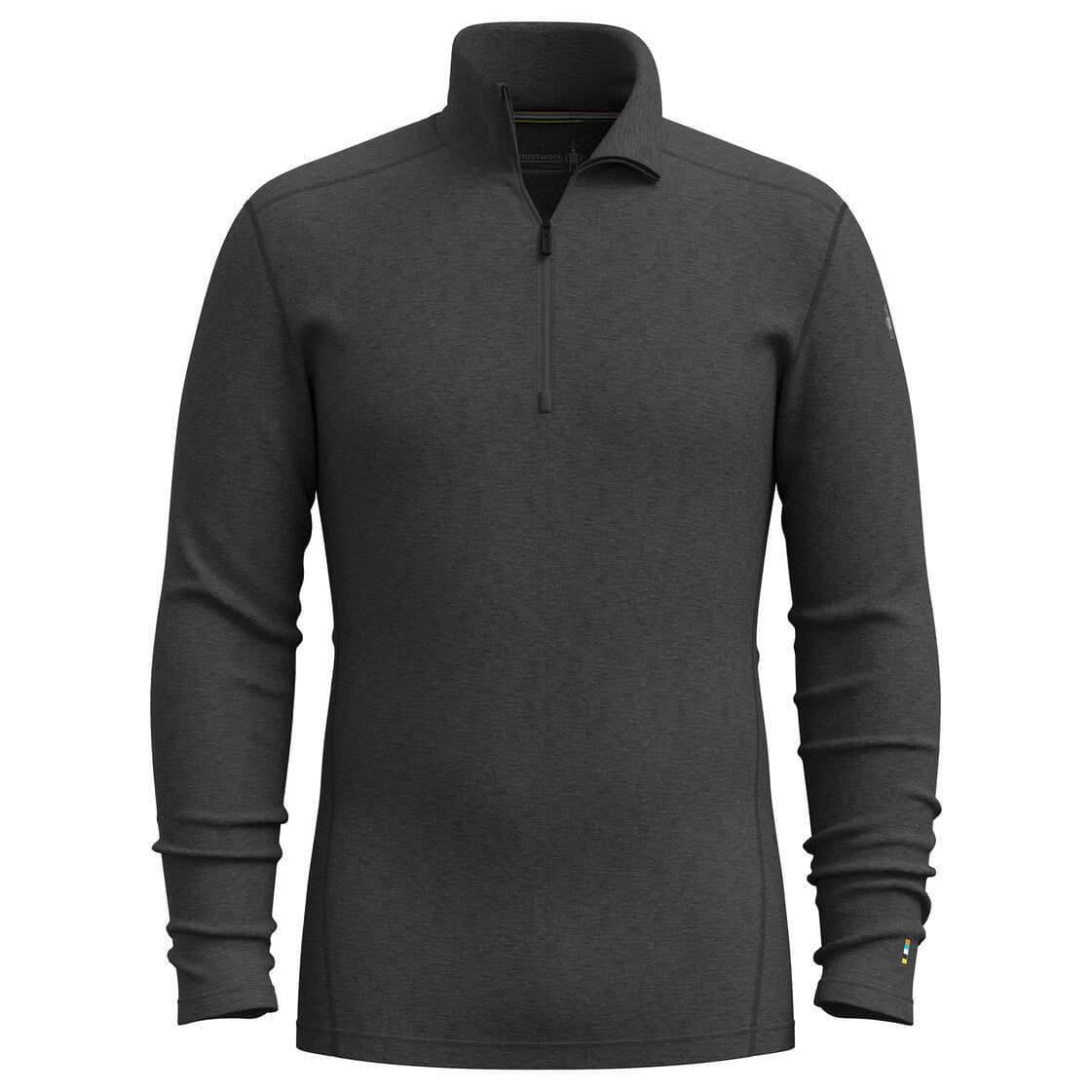 Мериносово термобельо Smartwool Classic Thermal Merino Base Layer 1/4 Zip Boxed Merino base layer - Charcoal Heather