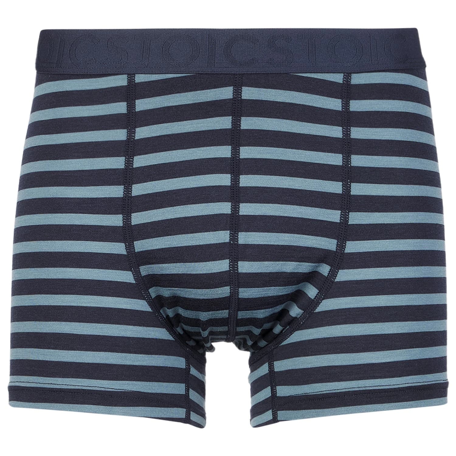 Мъжко мериносово термобельо Stoic Merino150 AlsenSt. Boxer Merino base layer - Dark Navy / Ocean Blue Striped