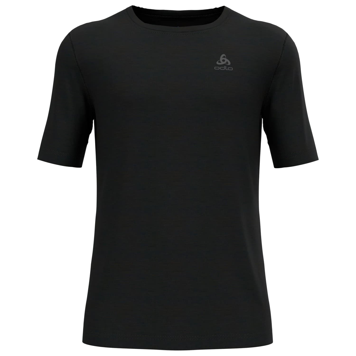 Мъжко мериносово термобельо Odlo Baselayer Top Crew Neck S/S Merino 200 Merino base layer - Black