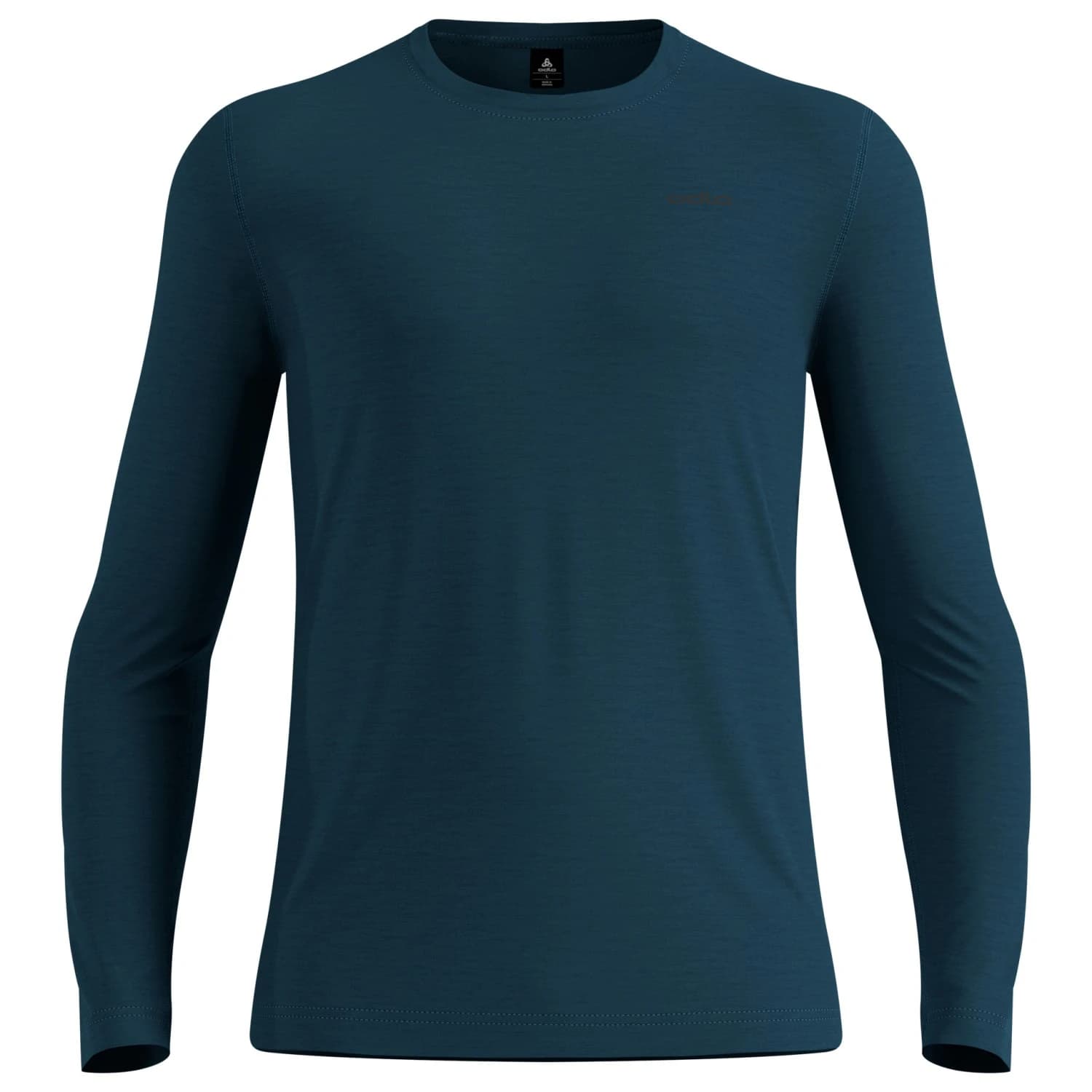 Мъжко мериносово термобельо Odlo Merino 160 Bl Top Crew Neck L/S Merino base layer - Reflecting Pond