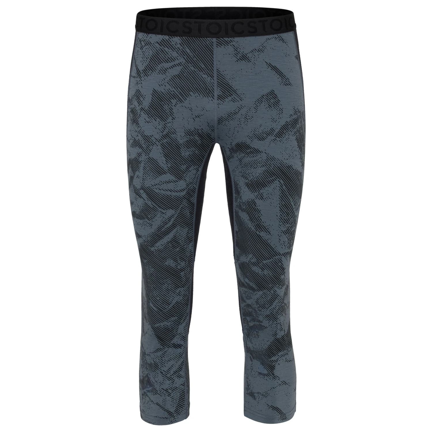 Мериносово термобельо Stoic MerinoMesh150 SadjemSt. 3/4 Pants Merino base layer - Ink Grey / AOP