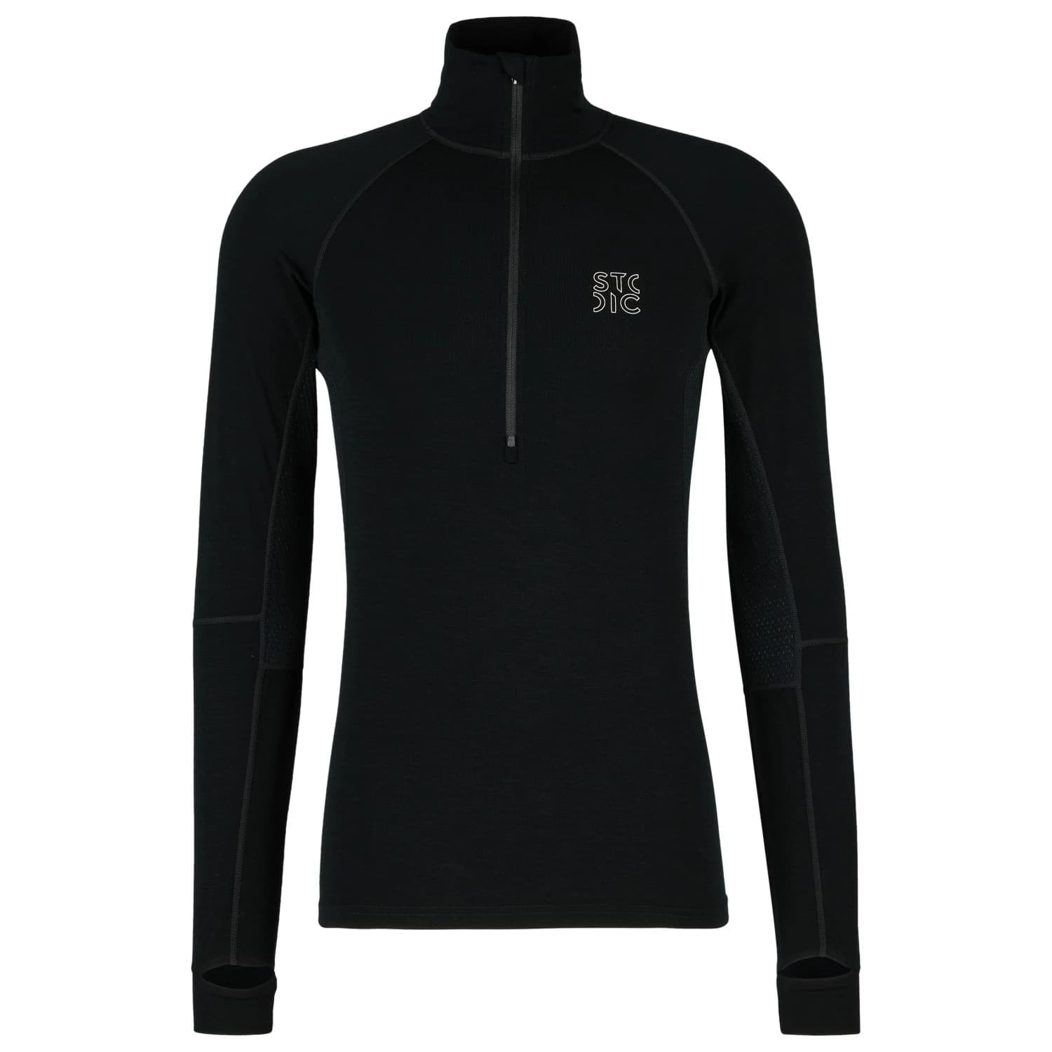 Мъжка мериносова блуза Stoic MerinoMesh150 SadjemSt. L/S Half Zip Merino base layer - Black