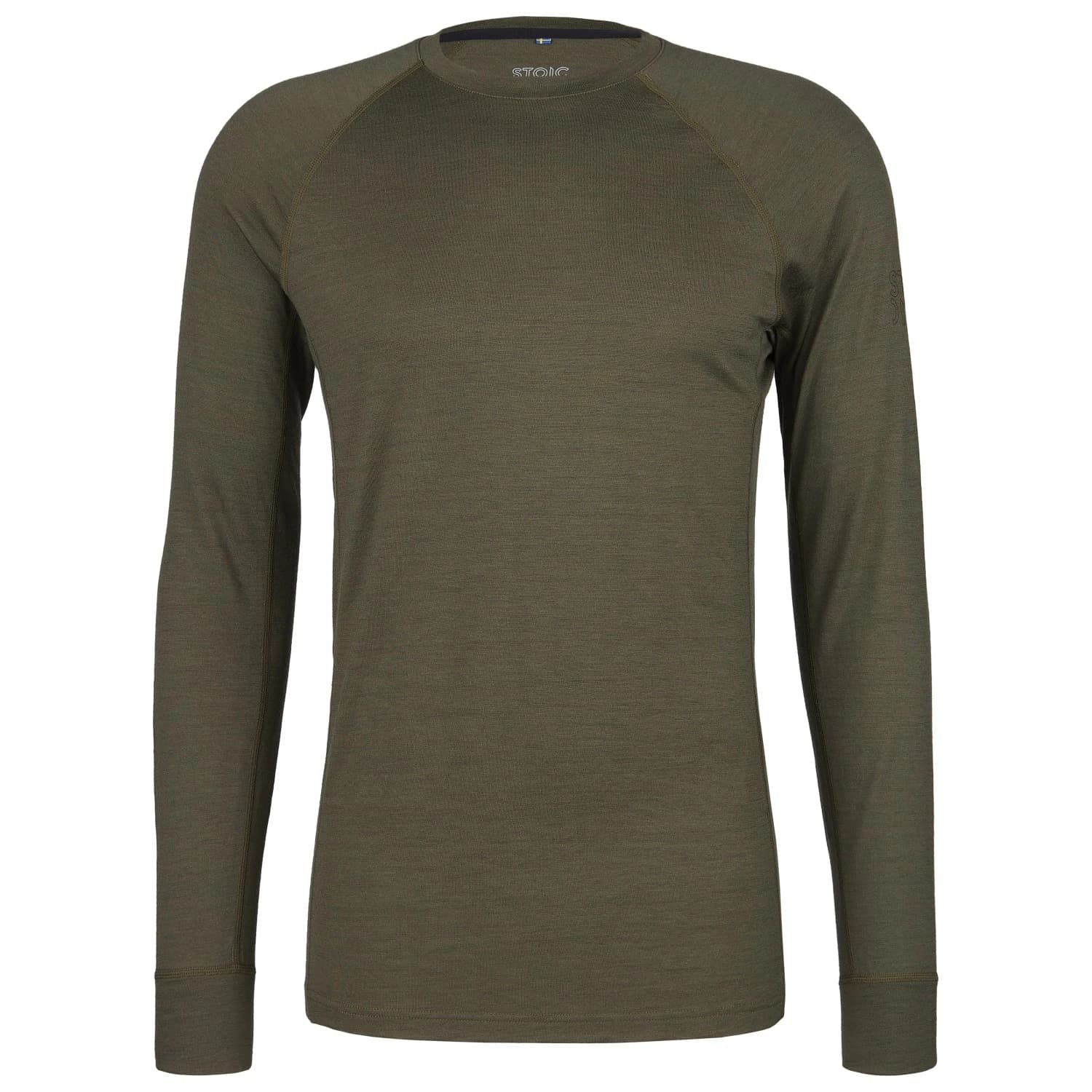 Мъжко мериносово термобельо Stoic Merino180 BengtSt. L/S Merino base layer - Olive Green