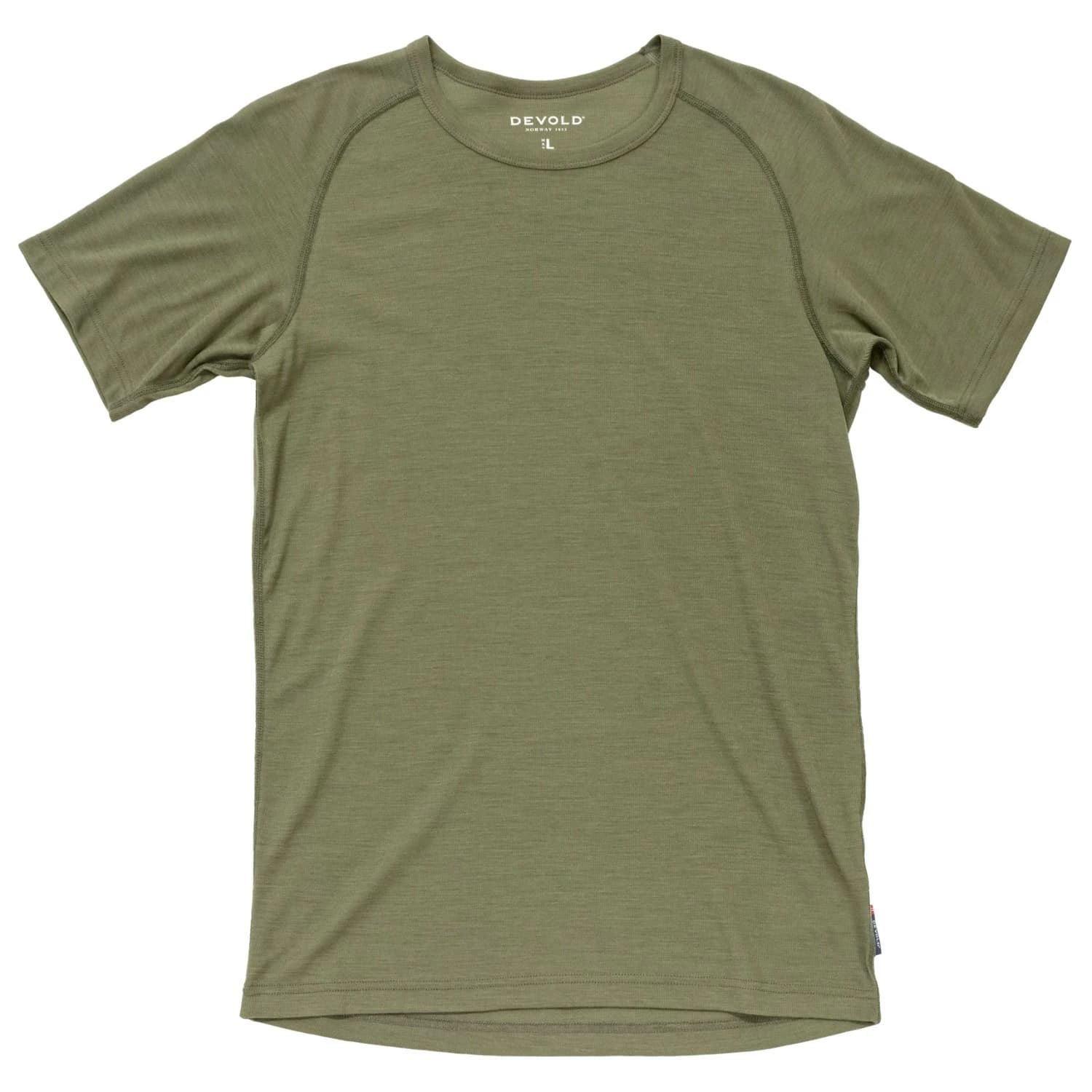 Мъжко мериносово термобельо Devold Lauparen Merino 190 Base Tee Merino base layer - Lichen