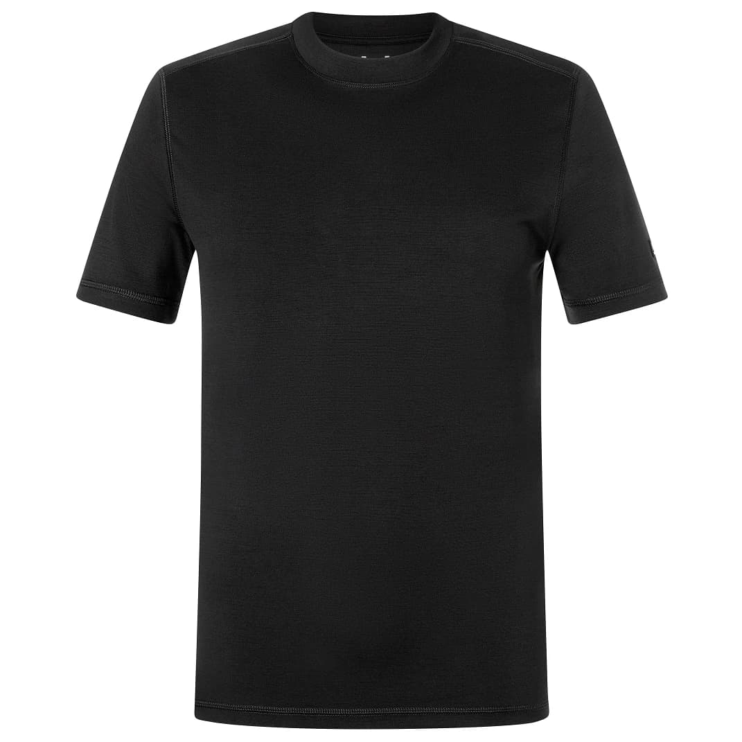Мъжка мериносова блуза super.natural Lux Base Tee Merino base layer - Jet Black