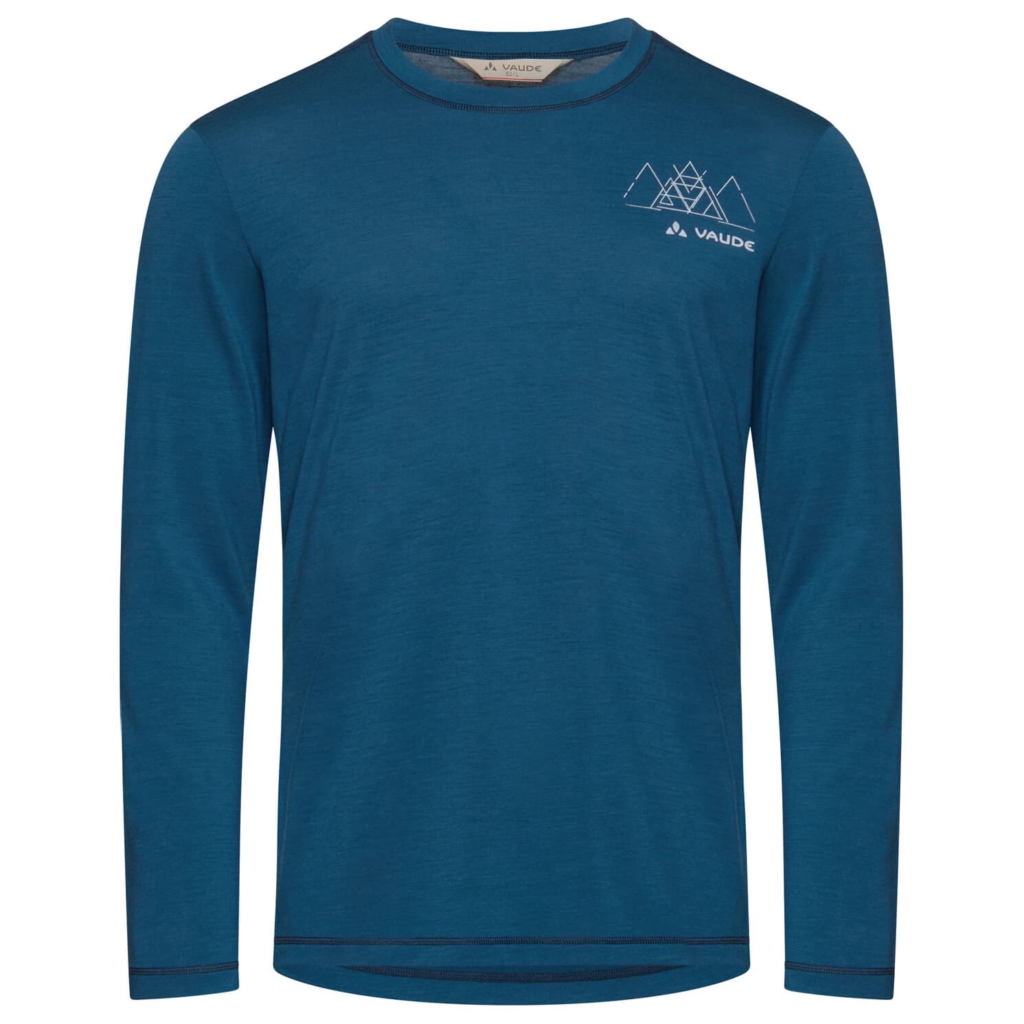 Мериносово термобельо Vaude Monviso Wool L/S T-Shirt II Merino base layer - Baltic Sea