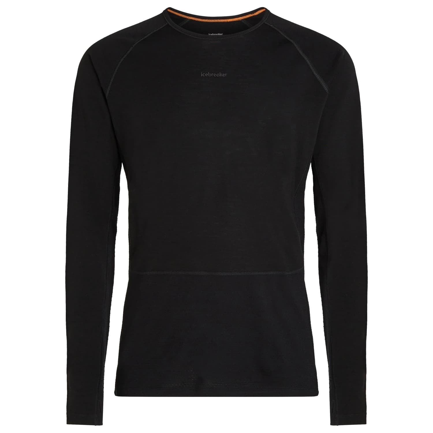Мъжко мериносово термобельо Icebreaker Merino 200 Zoneknit L/S Crewe Merino base layer - Black