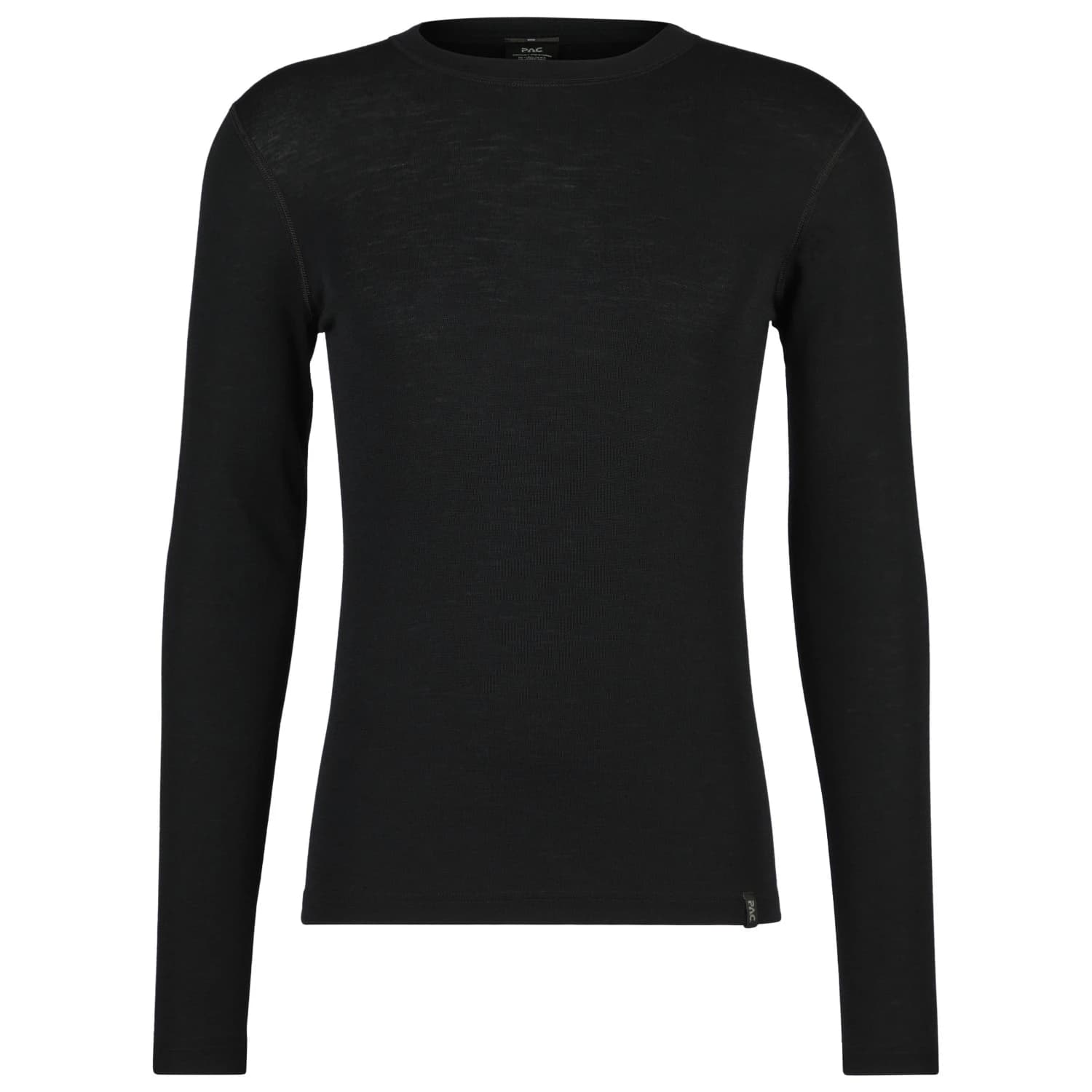 Мъжко мериносово термобельо P.A.C. 100% Merino Unterwäsche L/S Merino base layer - Black