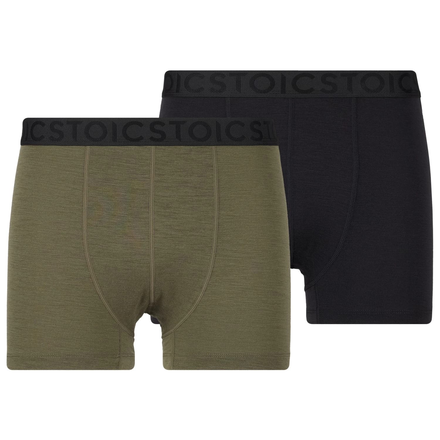 Мъжко мериносово термобельо Stoic Merino150 SadjemSt. Boxer 2-Pack Merino base layer - Black / Olive Green