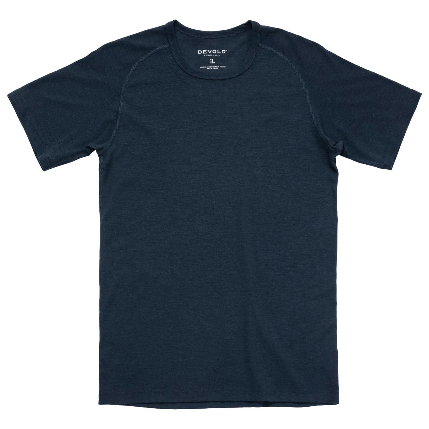 Мъжко мериносово термобельо Devold Adventure Merino 190 Tee Merino shirt - Ink