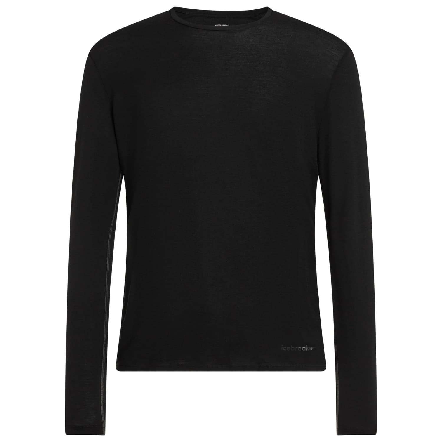 Мериносово термобельо Icebreaker Anatomica L/S Crewe Merino base layer - Black / Monsoon