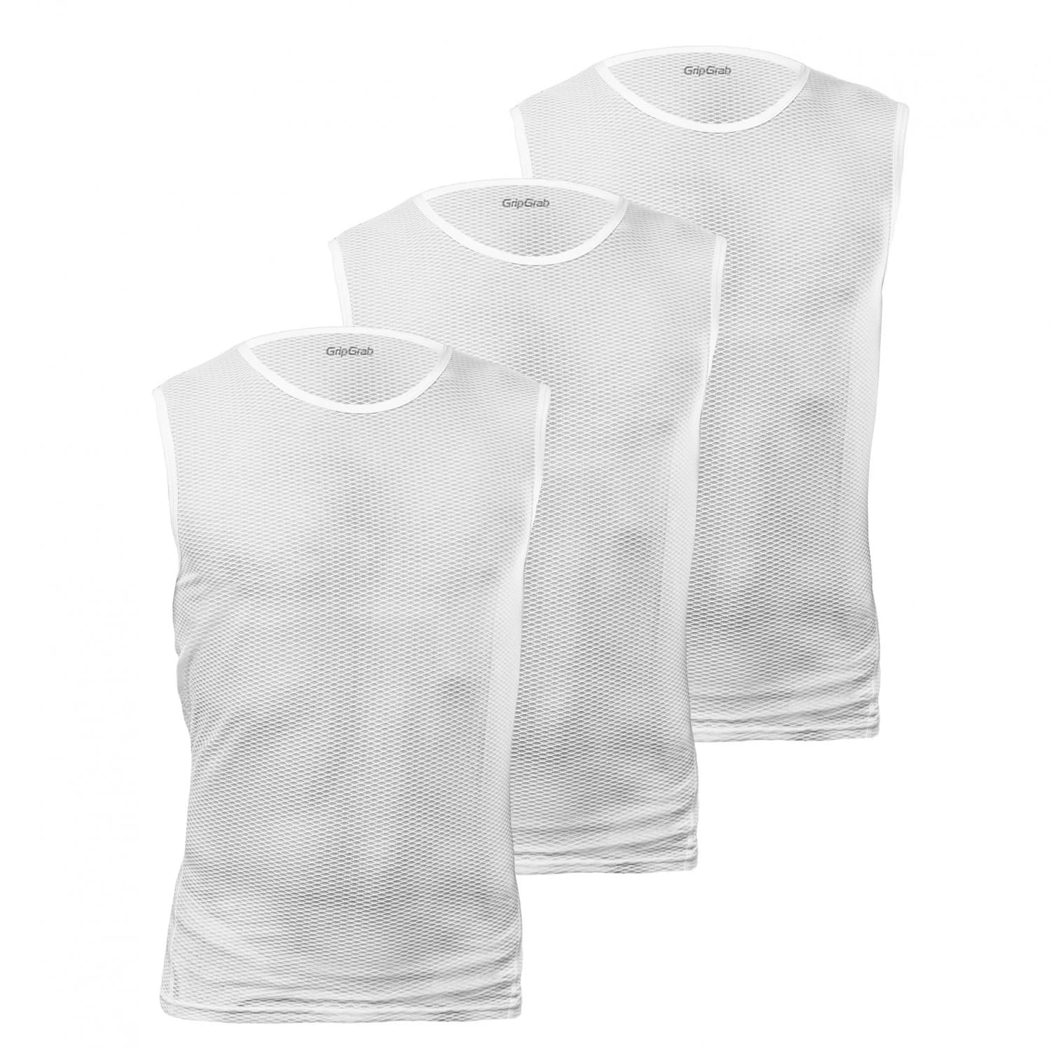 Горнище GripGrab Ultralight Sleeveless Mesh Baselayer 3-Pack Sport shirt - White