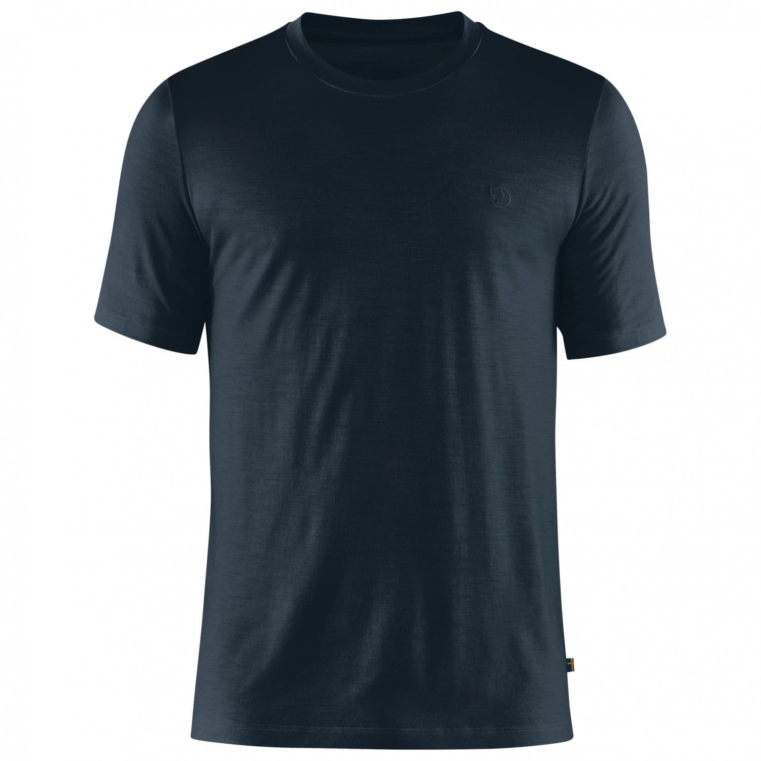 Мъжка мериносова блуза Fjällräven Abisko Wool S/S T-shirt - Dark Navy