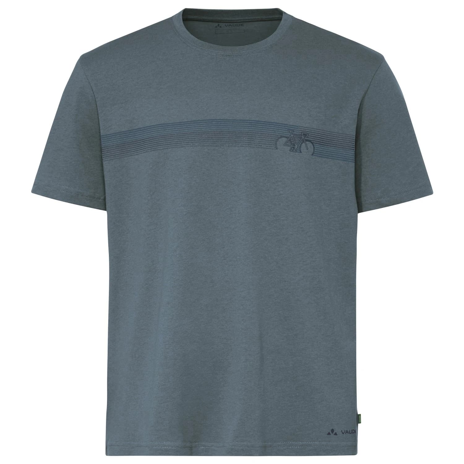 Мъжка фланелка с къс ръкав за колоездене Vaude Cyclist V T-shirt - Heron