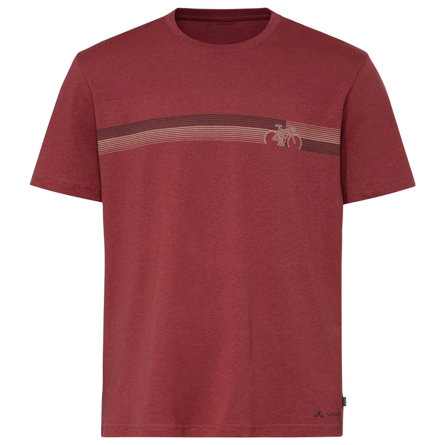 Мъжка фланелка с къс ръкав за колоездене Vaude Cyclist V T-shirt - Redeva / Red