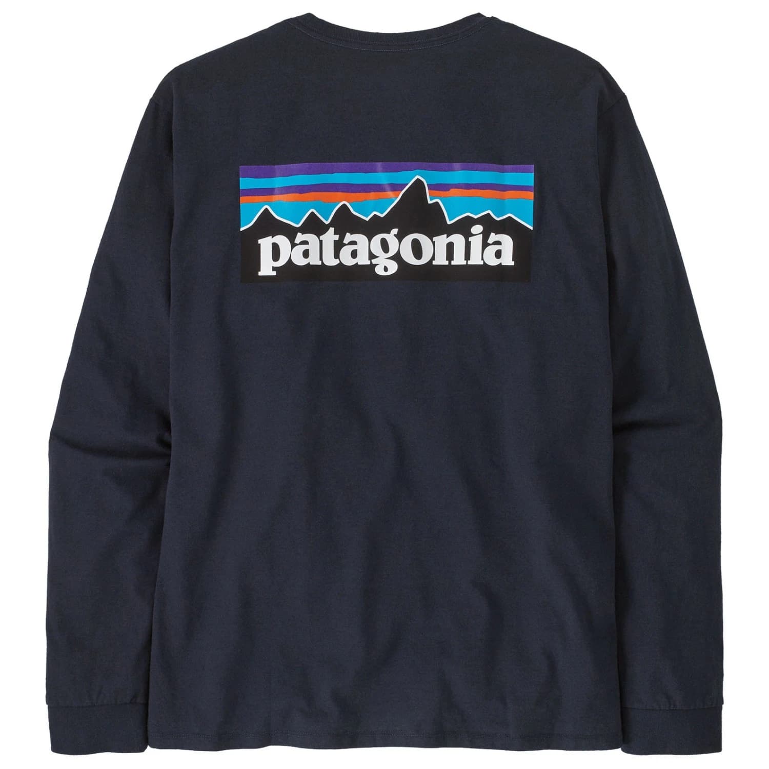 Мъжка блуза с дълъг ръкав Patagonia L/S P-6 Logo Responsibili-Tee Longsleeve - New Navy