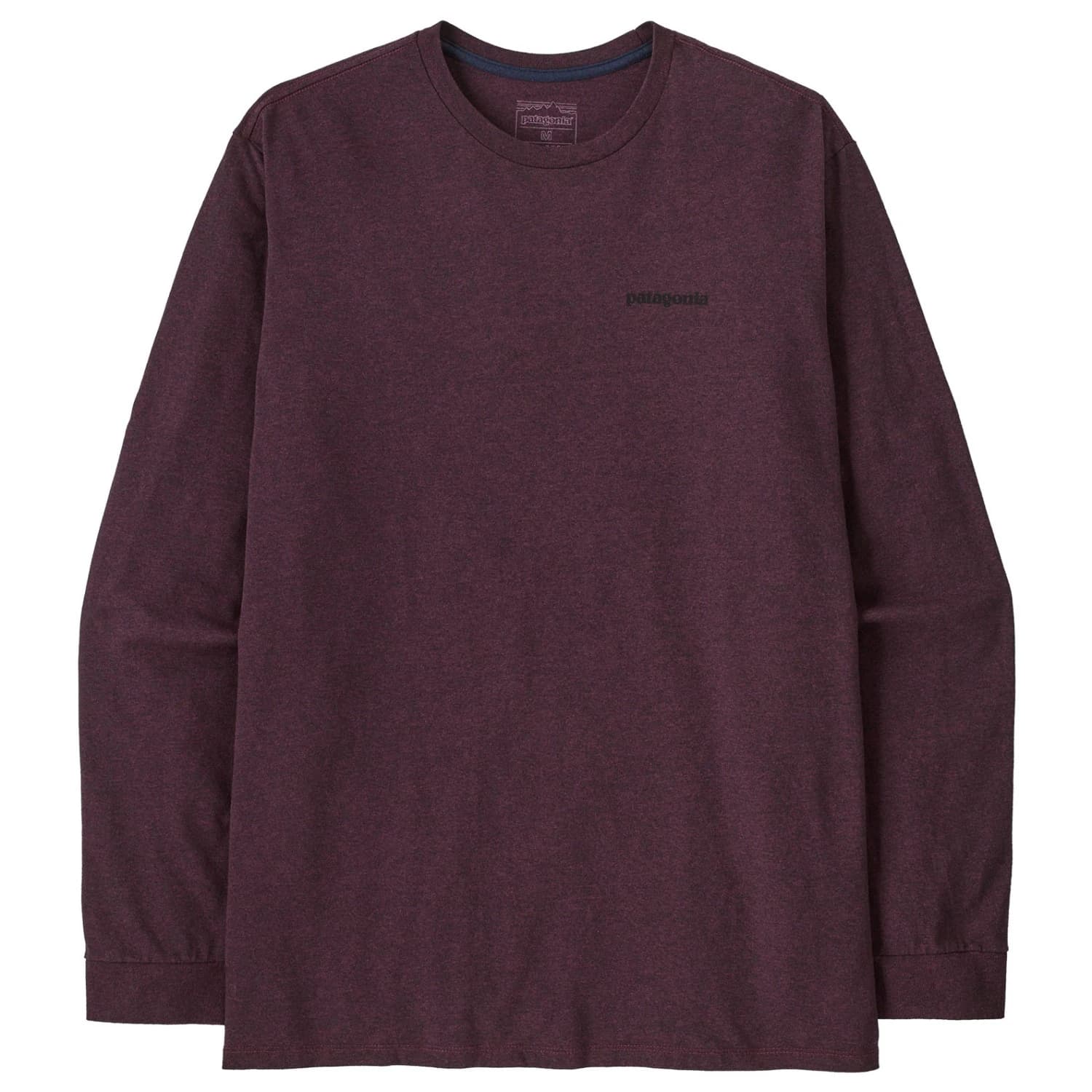 Мъжка блуза с дълъг ръкав Patagonia L/S P-6 Logo Responsibili-Tee Longsleeve - Berry Fig