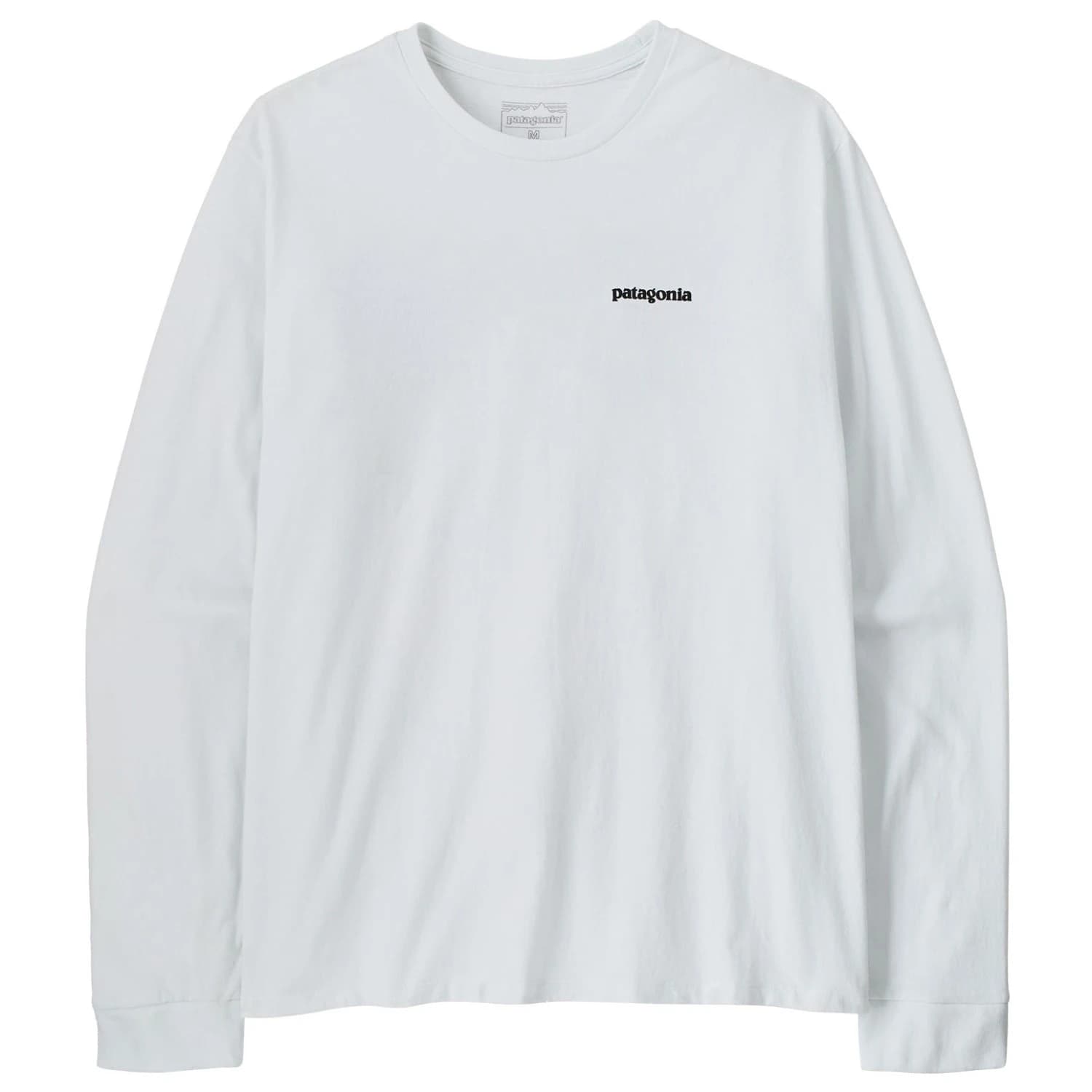 Мъжка блуза с дълъг ръкав Patagonia L/S P-6 Logo Responsibili-Tee Longsleeve - Fiber White