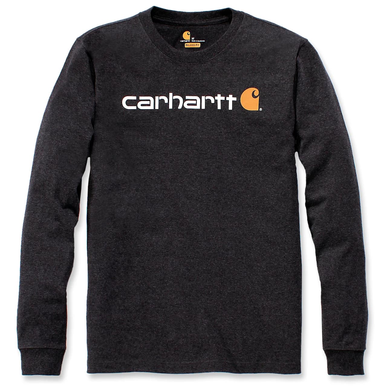 Мъжка блуза с дълъг ръкав Carhartt Core Logo L/S Longsleeve - Carbon Heather