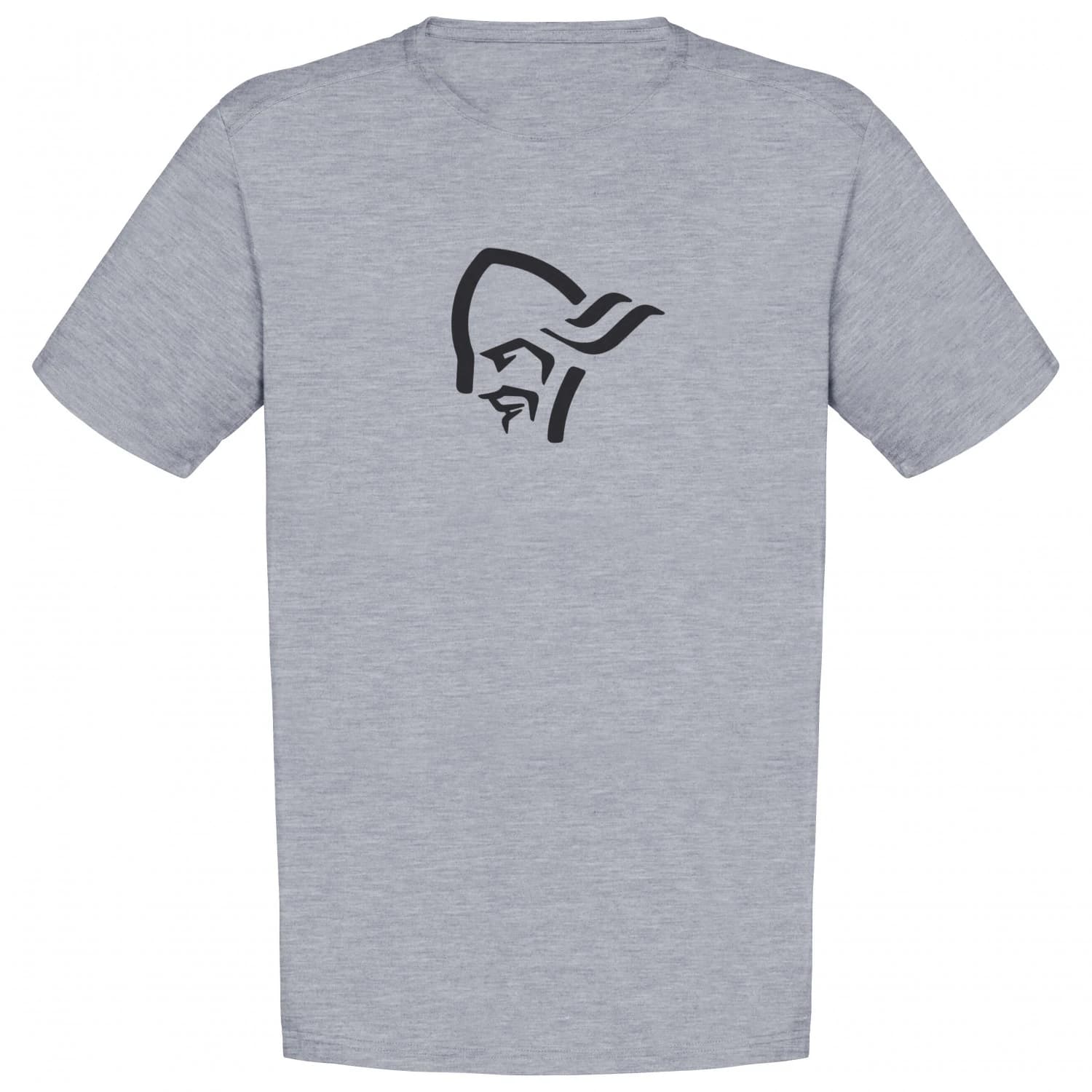 Мъжка тениска Norrøna /29 Cotton Viking T-Shirt - Grey Melange / Caviar
