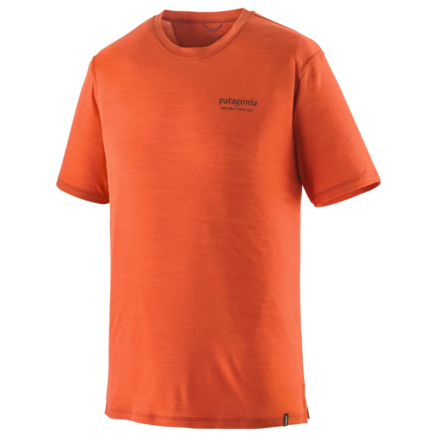 Мъжка мериносова блуза Patagonia Cap Cool Merino Graphic Shirt Merino shirt - Heritage Header: Coal Orange