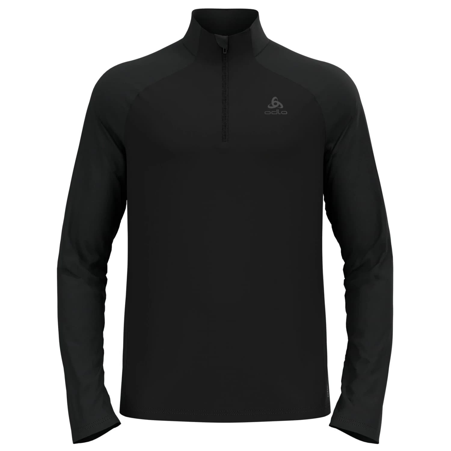 Тениска Odlo Midlayer 1/2 Zip Essential Ceramiwarm Sport shirt - Black / Black
