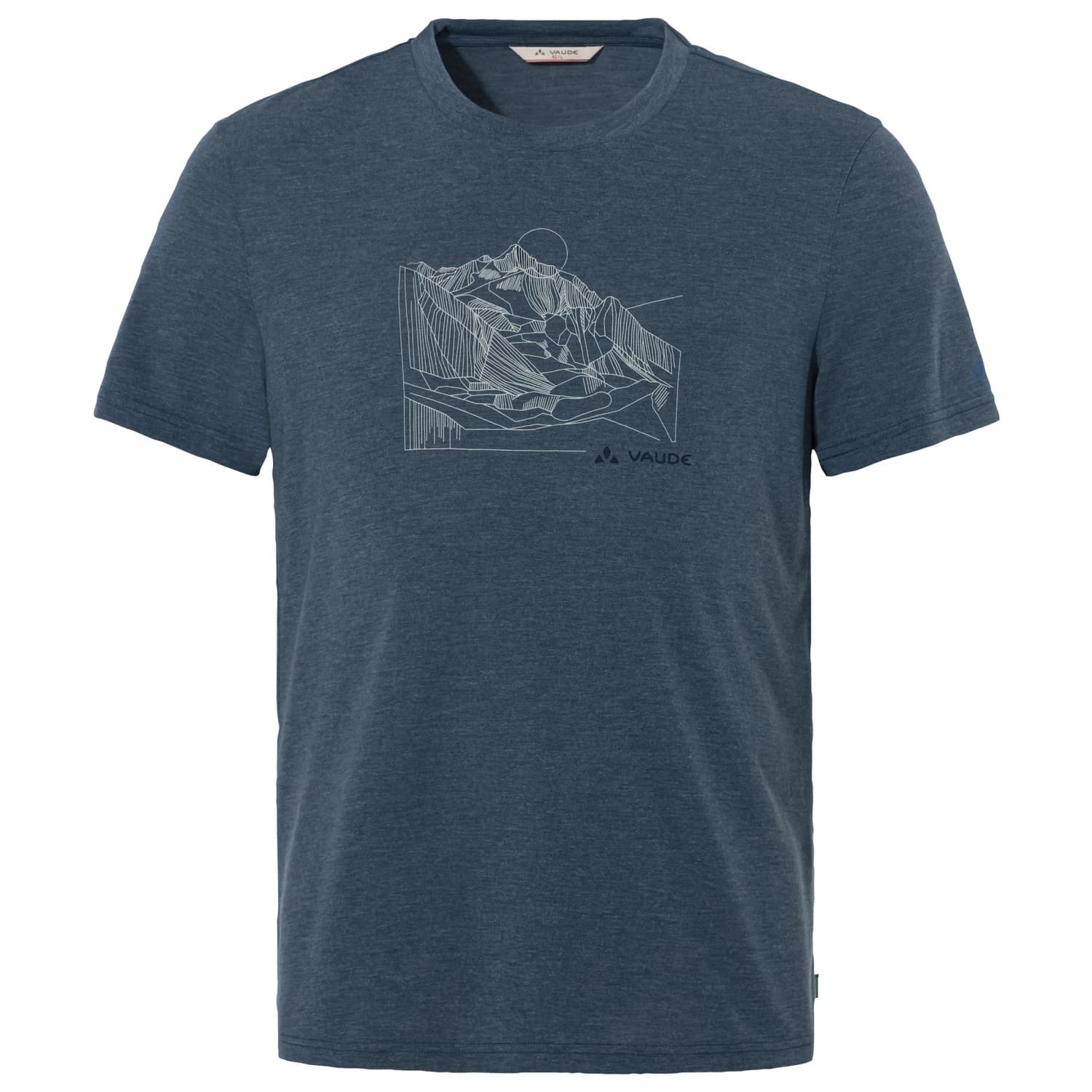 Мъжка спортна тениска Vaude Tekoa T-Shirt III Sport shirt - Dark Sea / Dark Sea