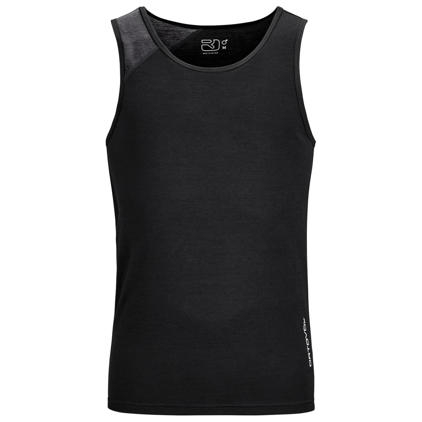 Мъжка мериносова блуза Ortovox 150 Essential Top Merino shirt - Black Raven