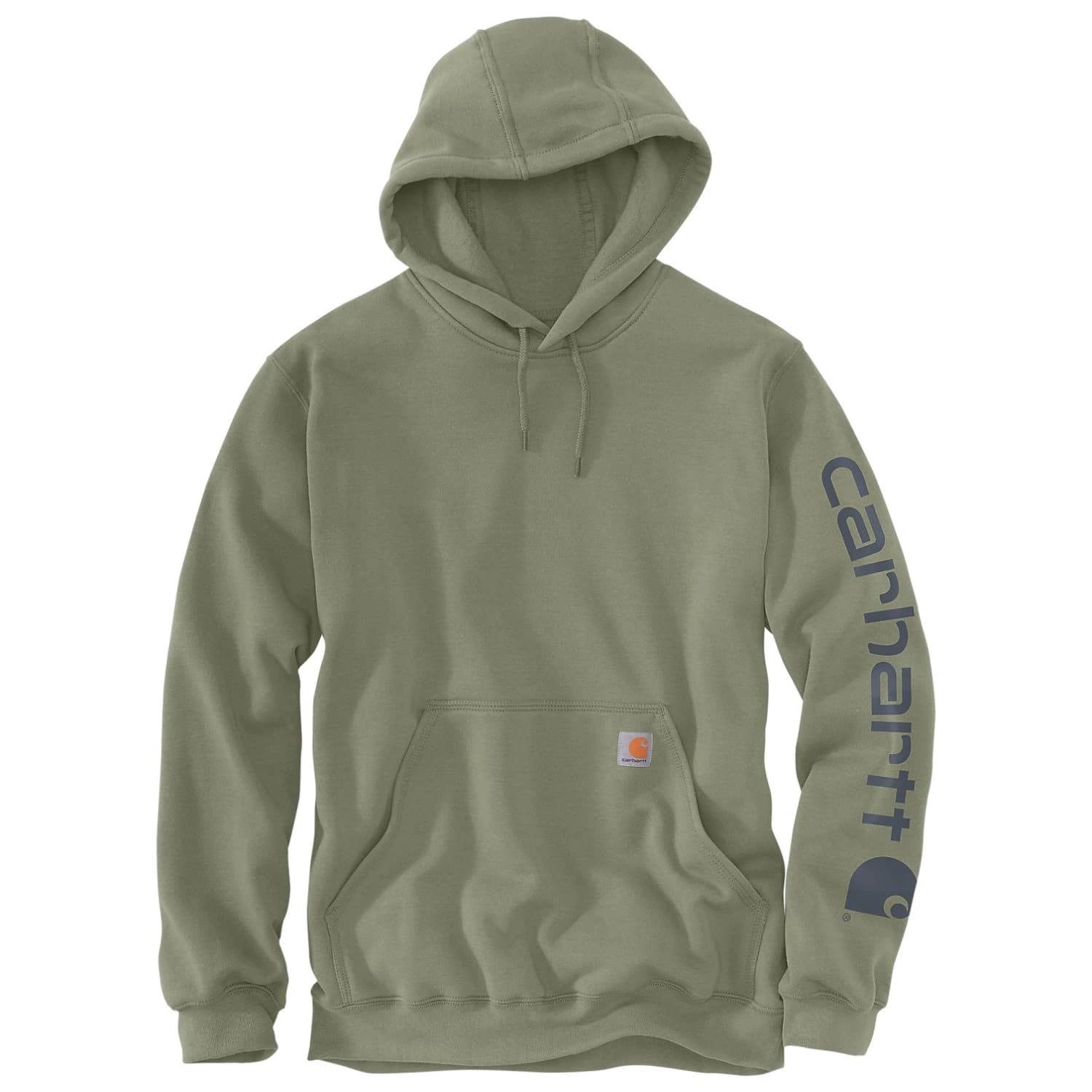 Суичър Carhartt Sleeve Logo Hooded Sweatshirt Hoodie - Dusty Olive