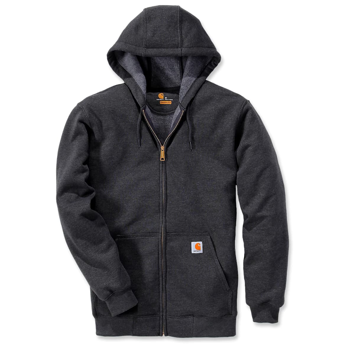 Мъжки суичър Carhartt Zip Hooded Sweatshirt Hoodie - Carbon Heather