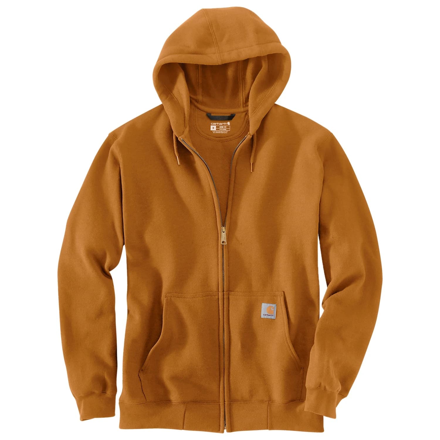 Мъжки суичър Carhartt Zip Hooded Sweatshirt Hoodie - Carhartt Brown