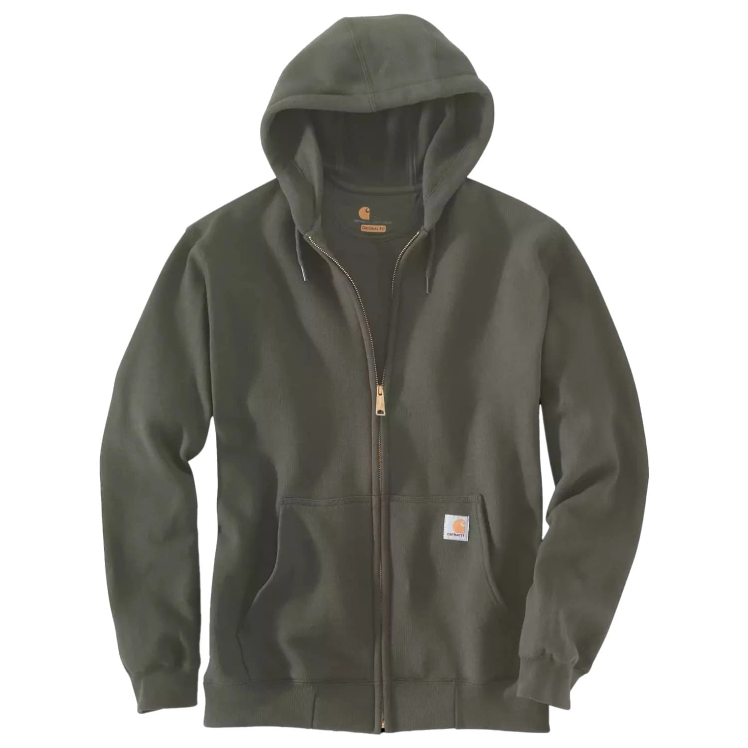 Мъжки суичър Carhartt Zip Hooded Sweatshirt Hoodie - Moss