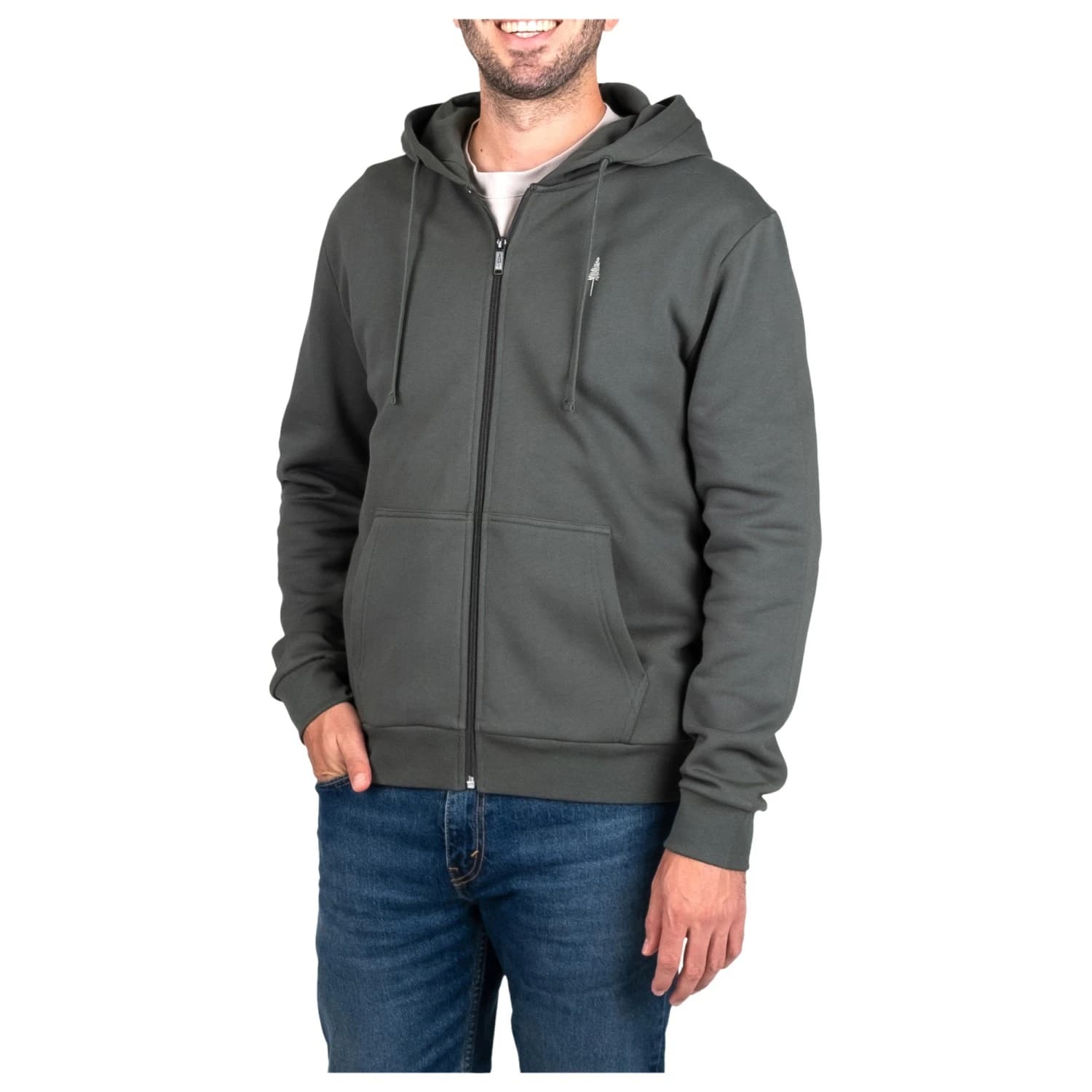Суичър Nikin Treehoodie Zip Hoodie - Ash Green