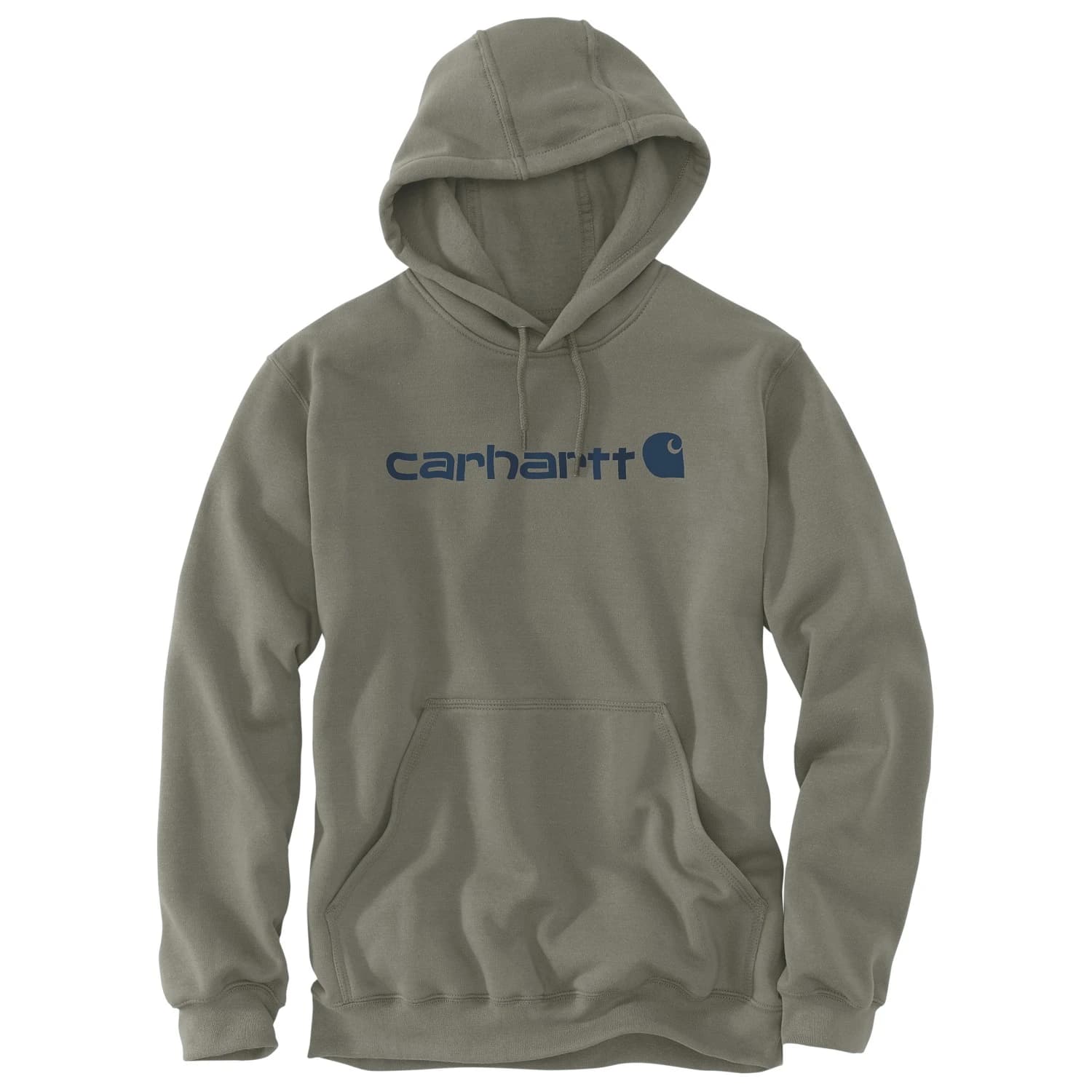 Мъжки суичър Carhartt Signature Logo Sweatshirt Hoodie - Dusty Olive