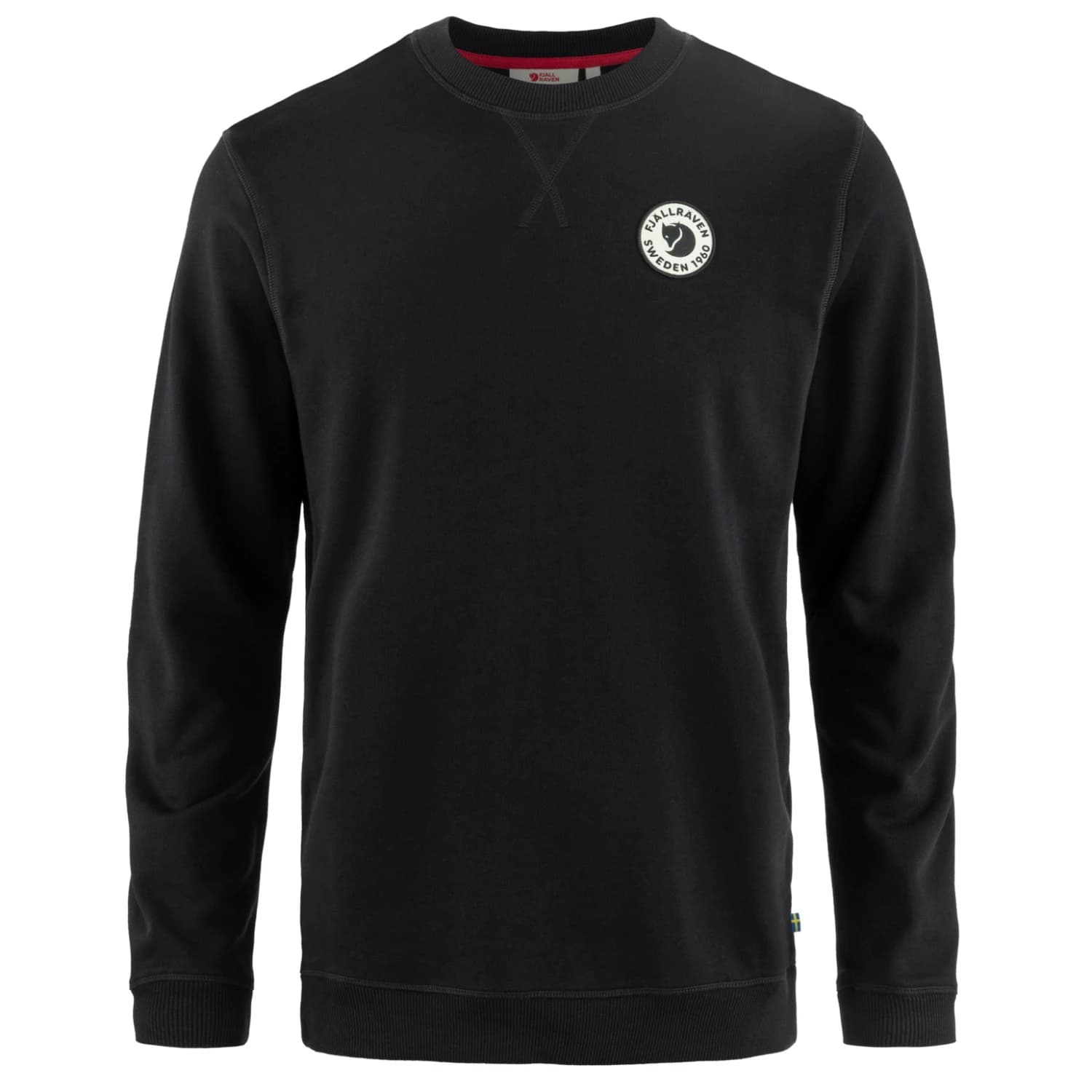 Мъжки пуловер Fjällräven 1960 Logo Badge Sweater Jumper - Black