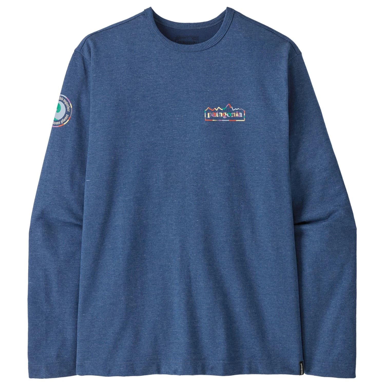 Мъжки пуловер Patagonia LW Unity Fitz Wildrise Crew Jumper - Clement Blue