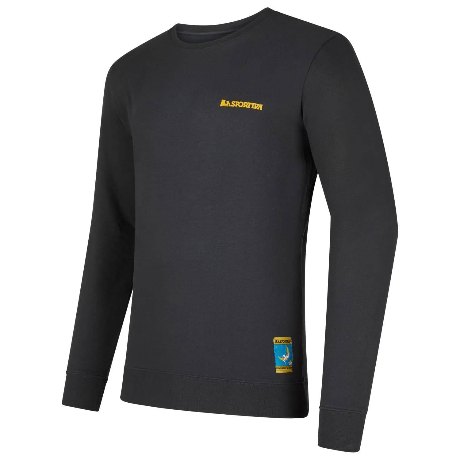 Мъжки пуловер La sportiva Climbing On The Moon Jumper - Carbon / Giallo